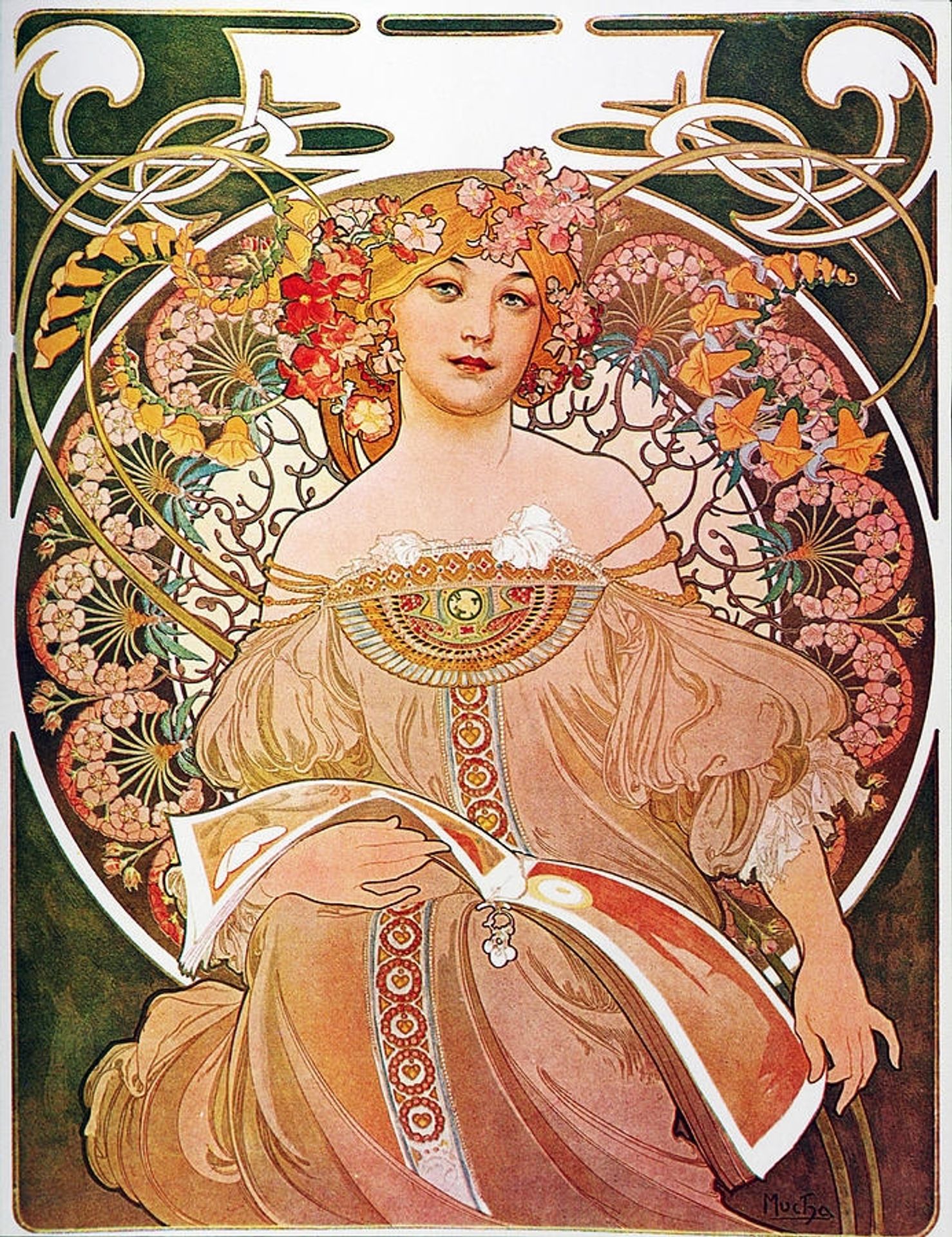 Daydream by Alphonse Mucha