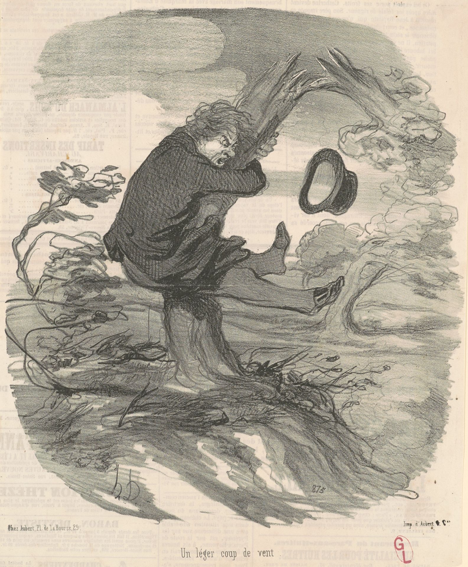 Un léger coup de vent by Honoré Daumier