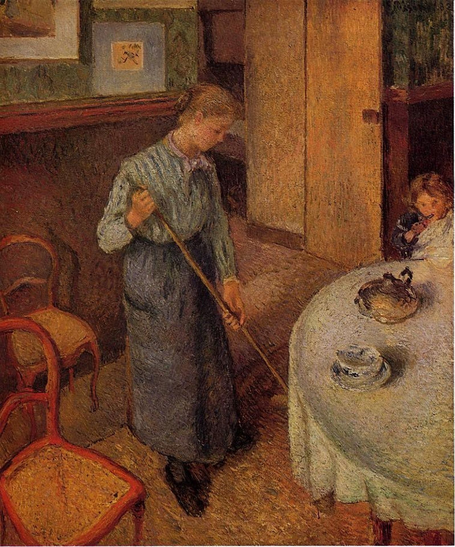 The Little Country Maid by Camille Pissarro