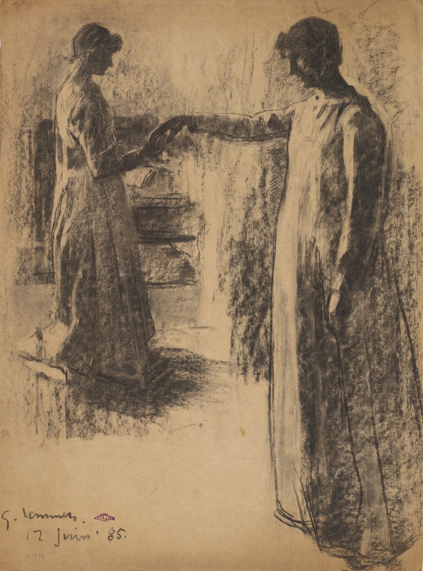 Two Studies of Madame Lemmen by Georges Lemmen