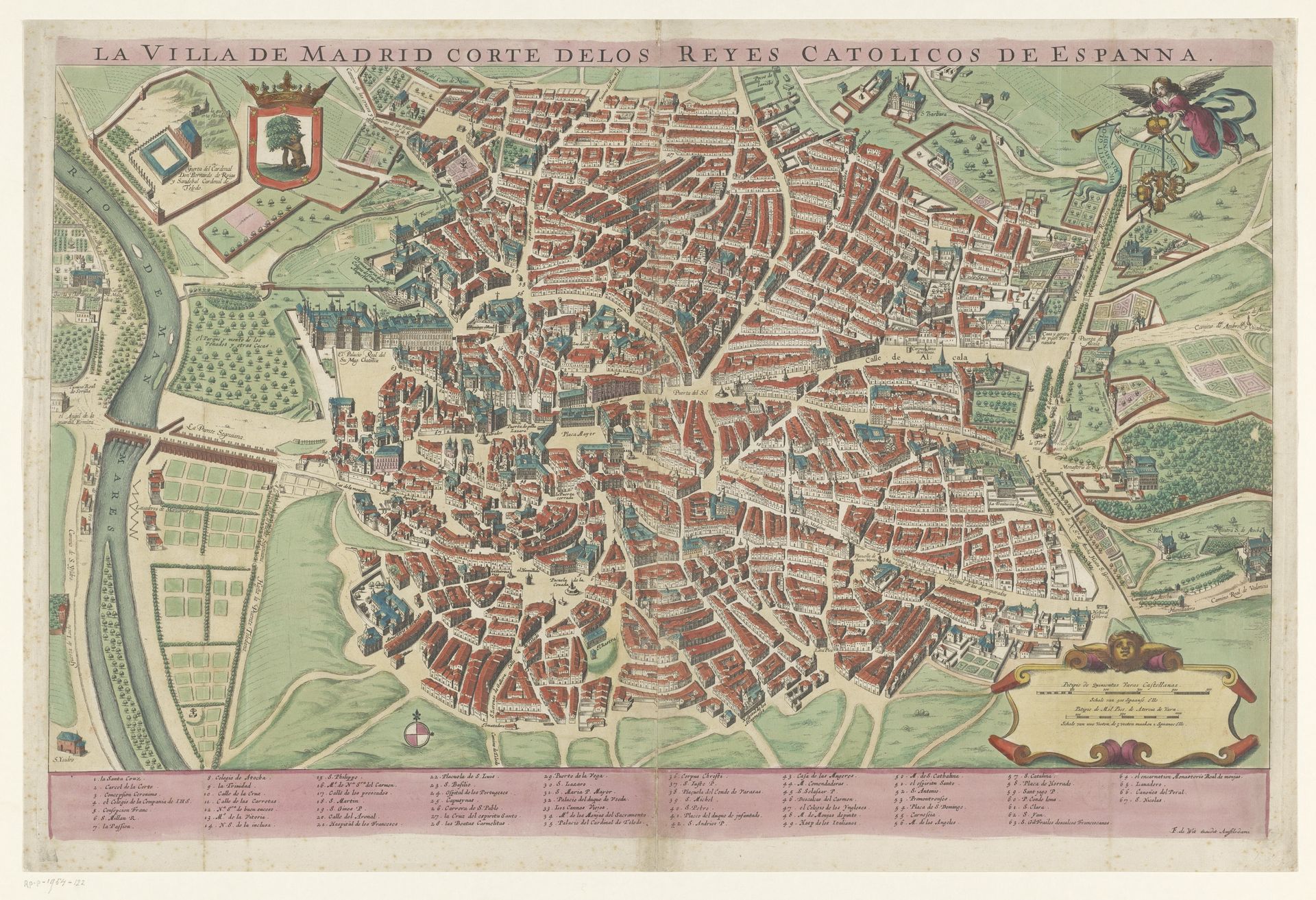 Plattegrond van Madrid by Anonymous