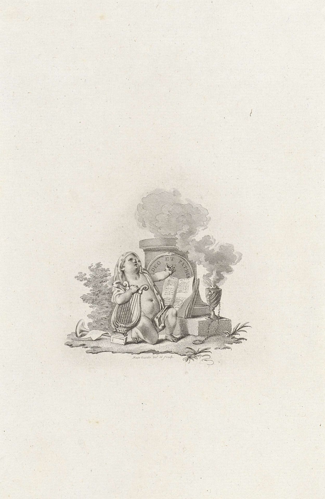 Titelpagina voor: Rhijnvis Feith,'Oden en Gedichten', 1796 by Reinier Vinkeles