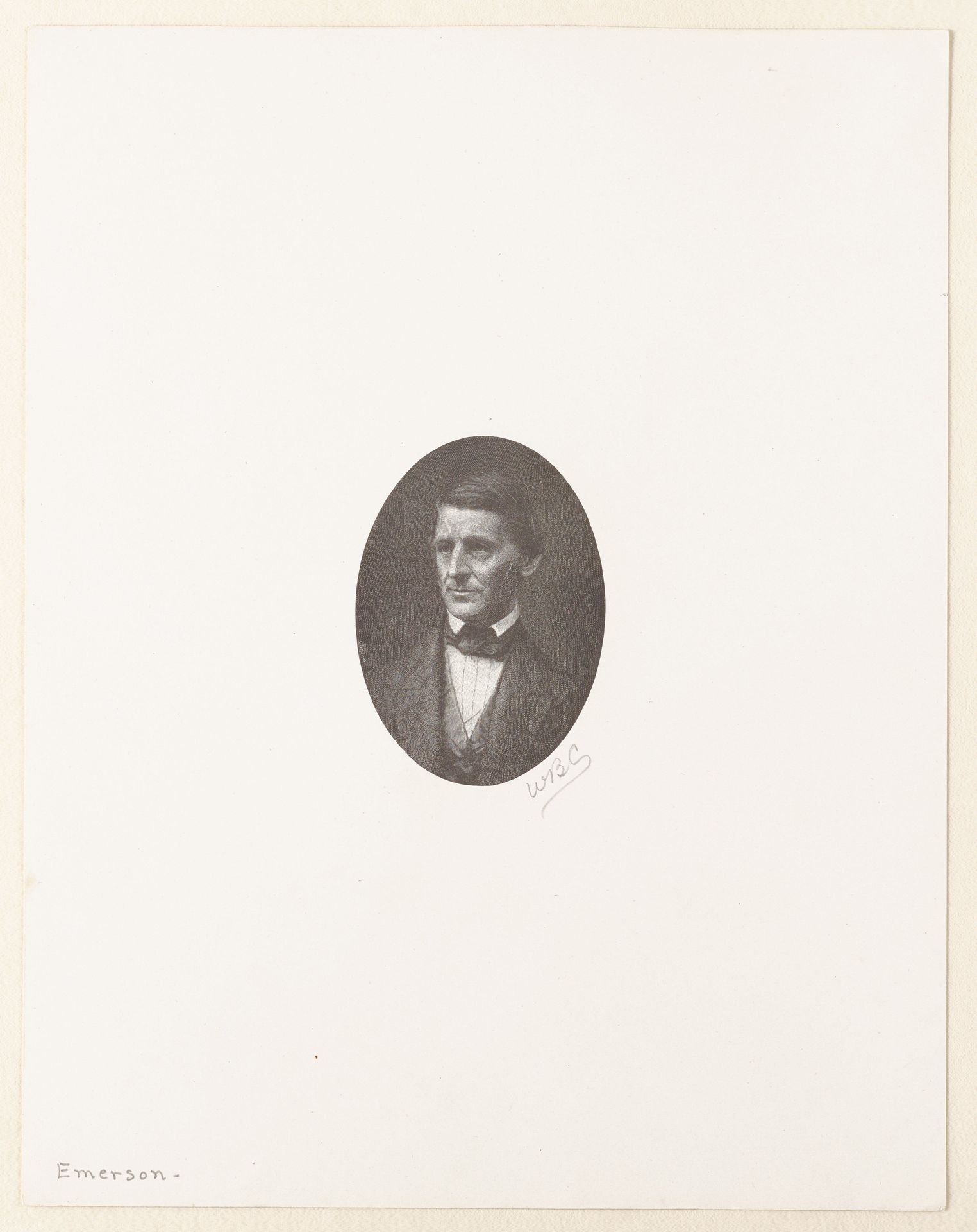 Portrait of Ralph Waldo Emerson by William B. Closson