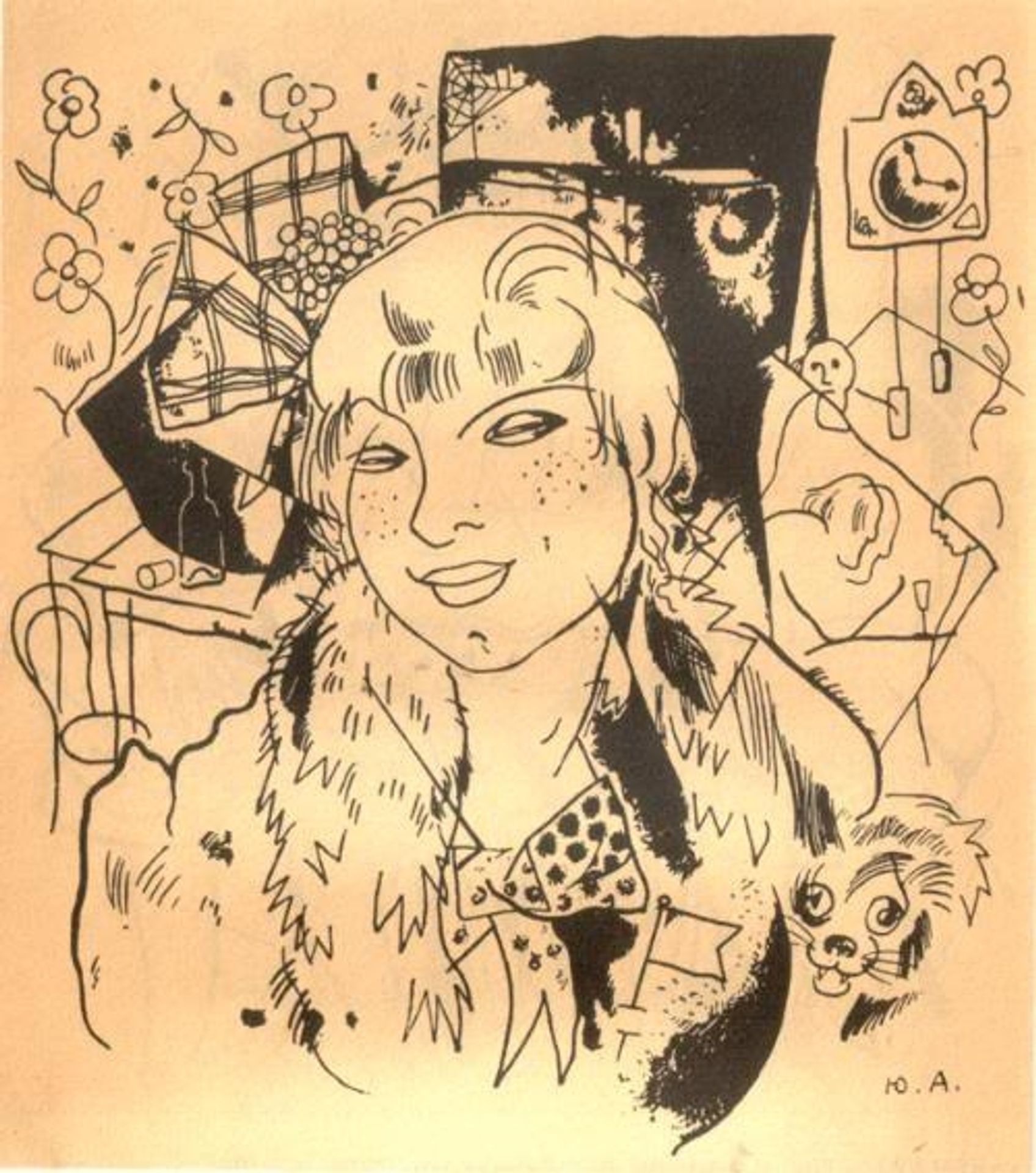 Illustration to Aleksander Blok's poem 'The Twelve' by Jury Annenkov