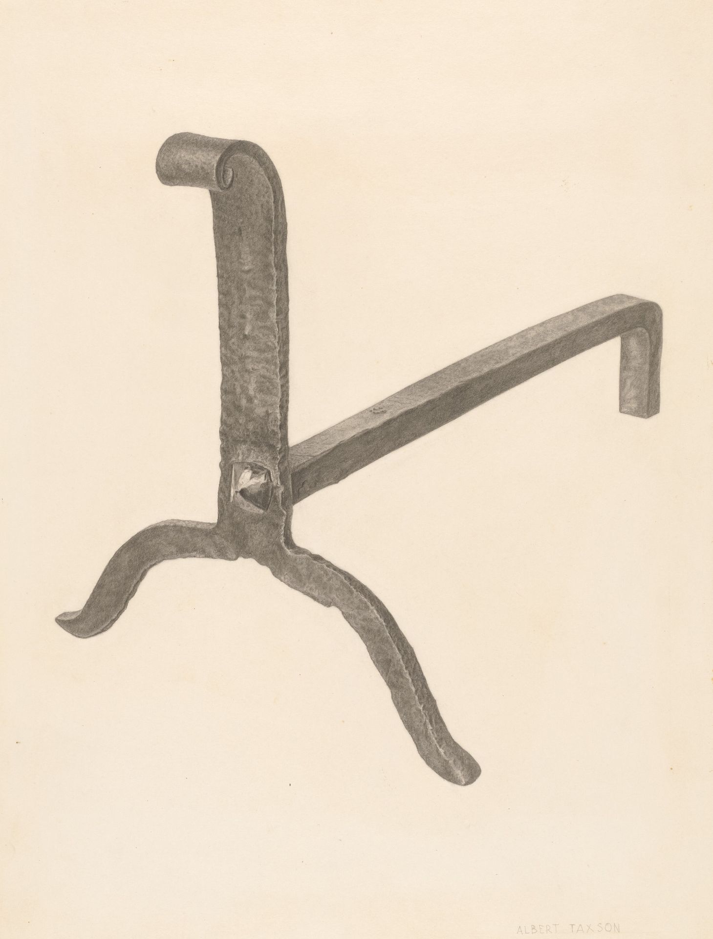 Andiron by Albert Taxson