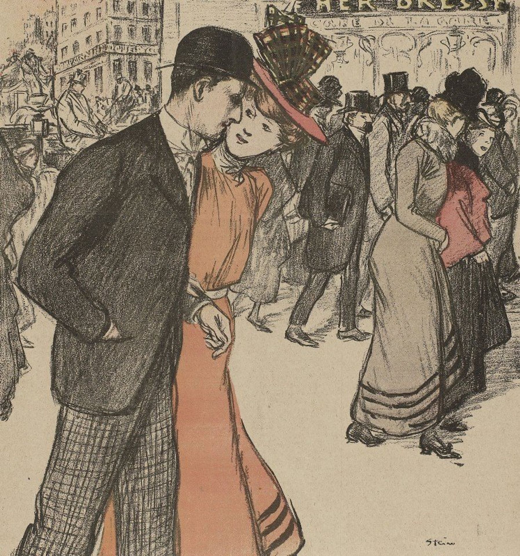 La Becquée, par G. Delaquys by Théophile Alexandre Steinlen