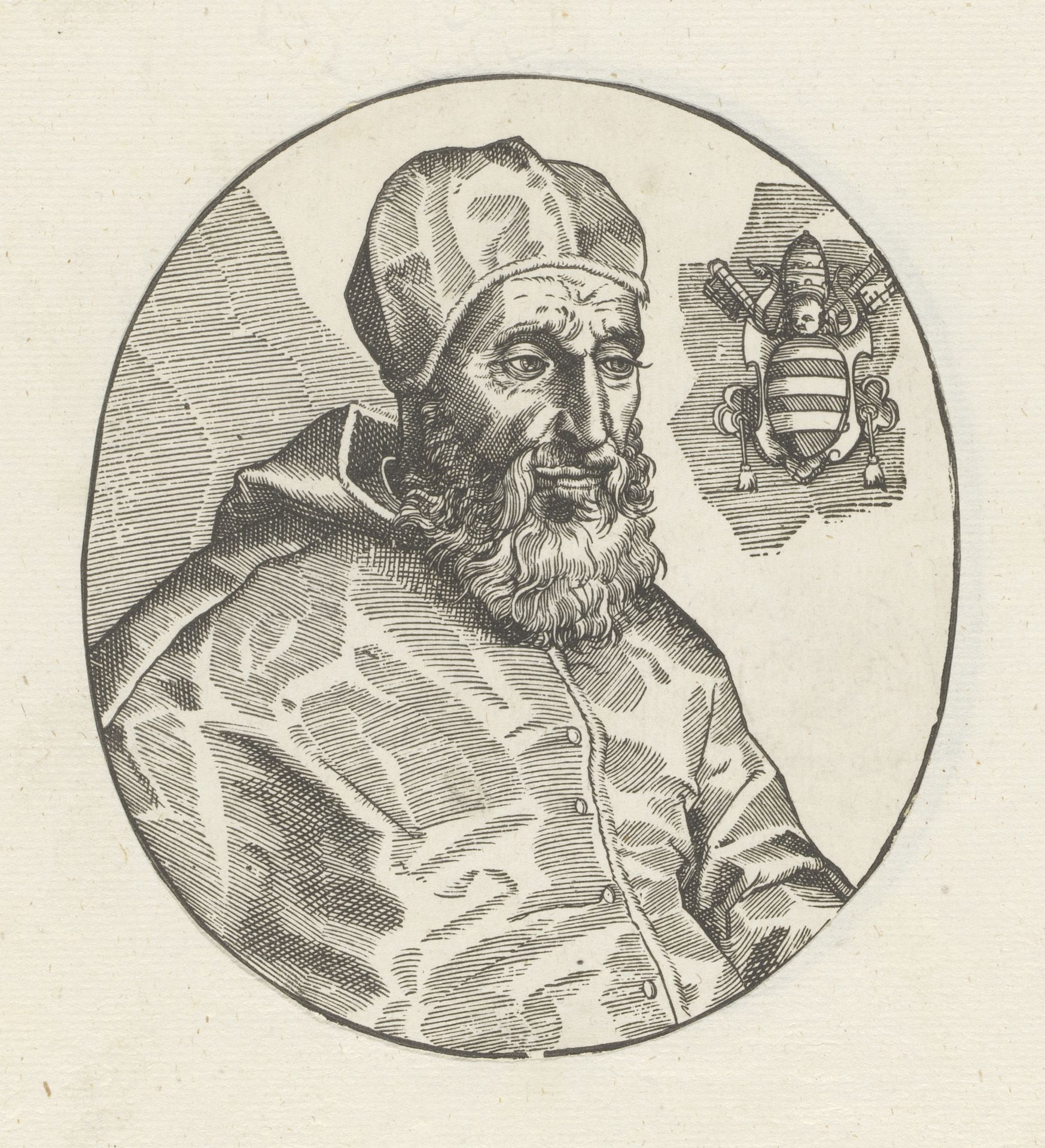 Portret van paus Paulus IV by Anonymous