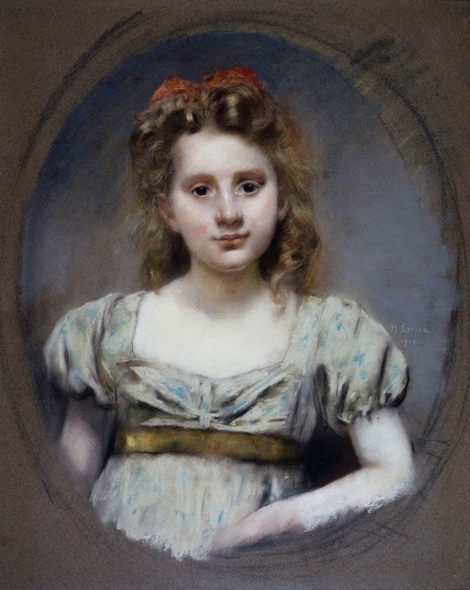 Portrait de Mlle Suzanne Malvesin à 12 ans by Henri Gervex