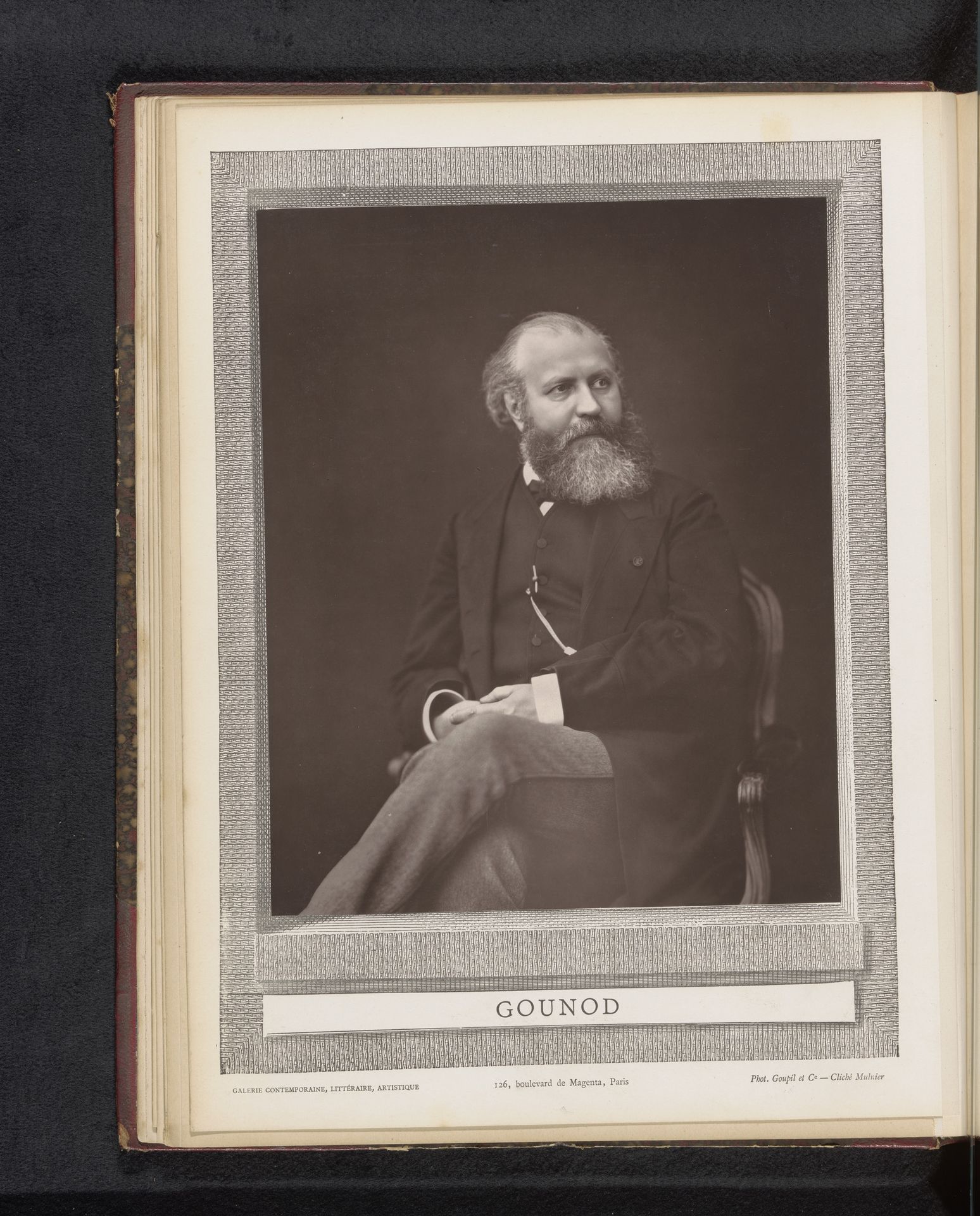 Portret van Charles Gounod by Mulnier