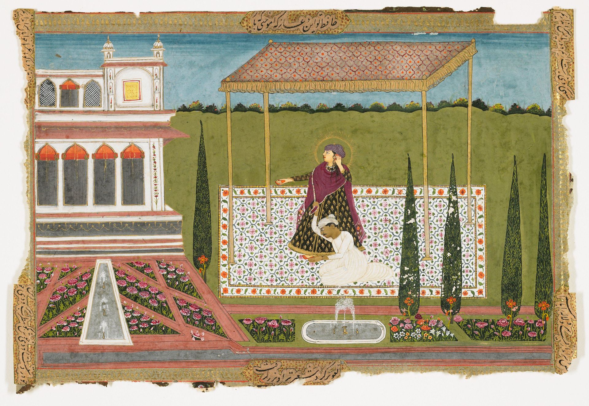 A Garden Scene by Anonymous