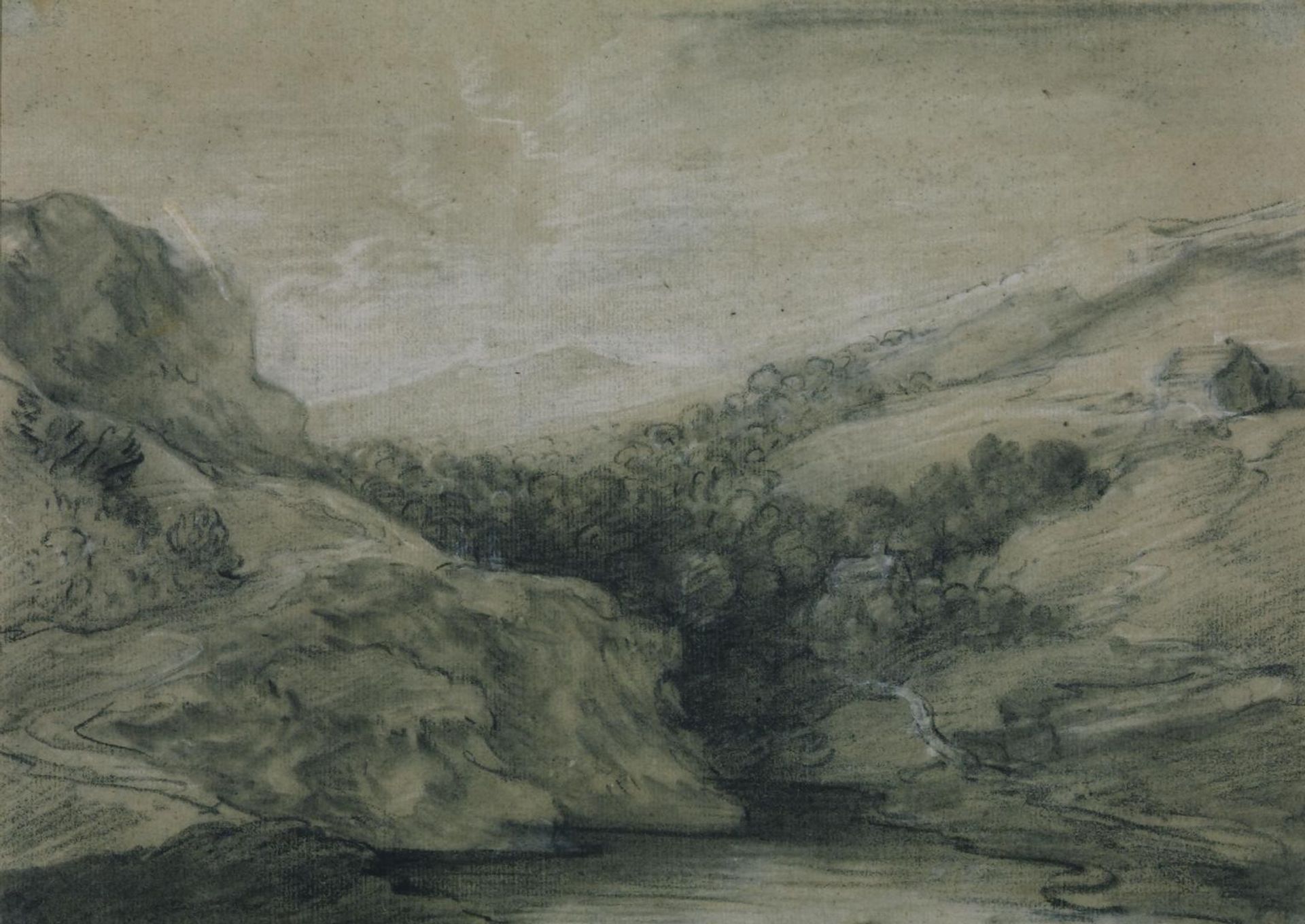 Mountain Landscape with Pool by Thomas Gainsborough