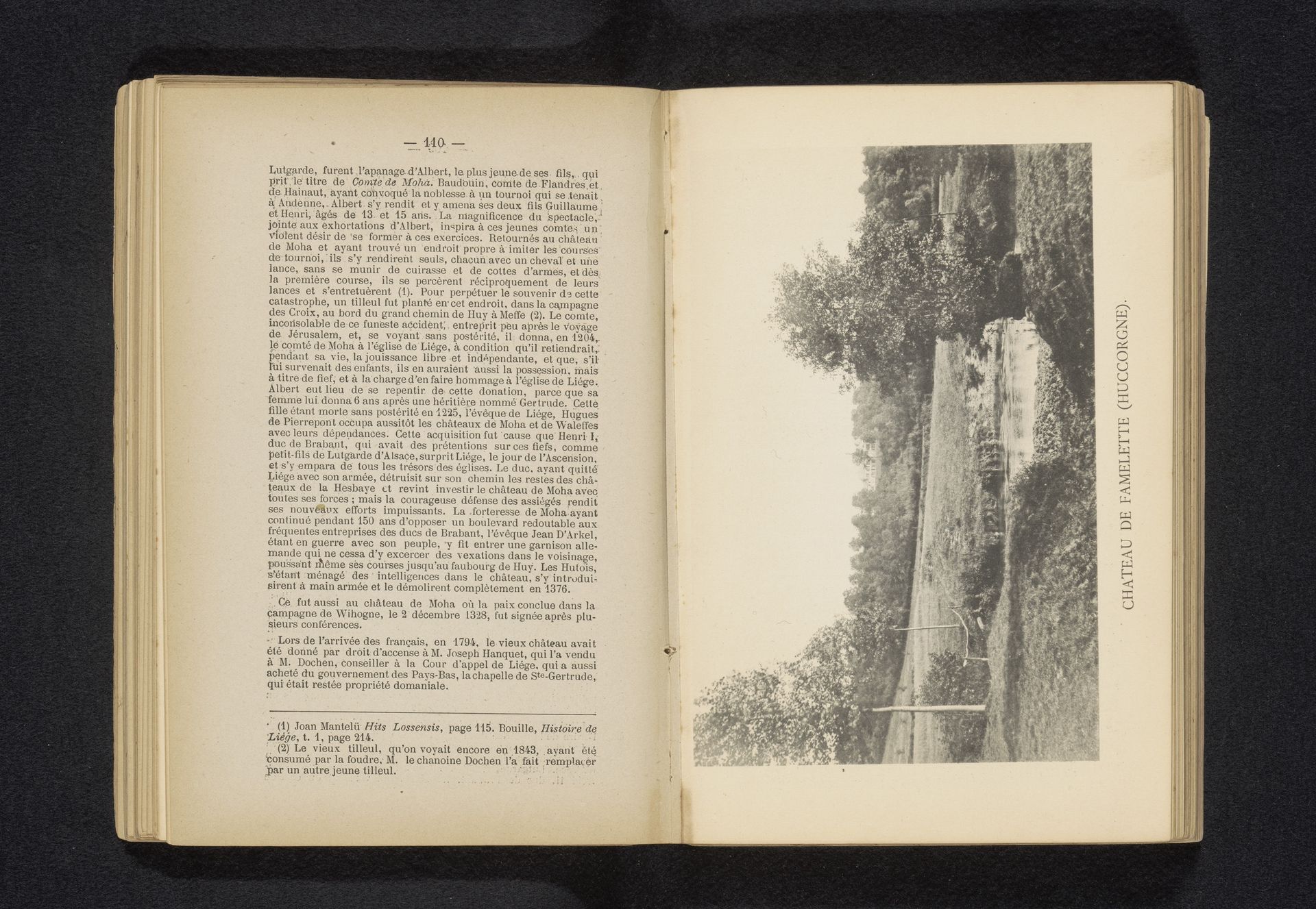 Landschap met Château de Famelette te Huccorgne by Victor Gaillard