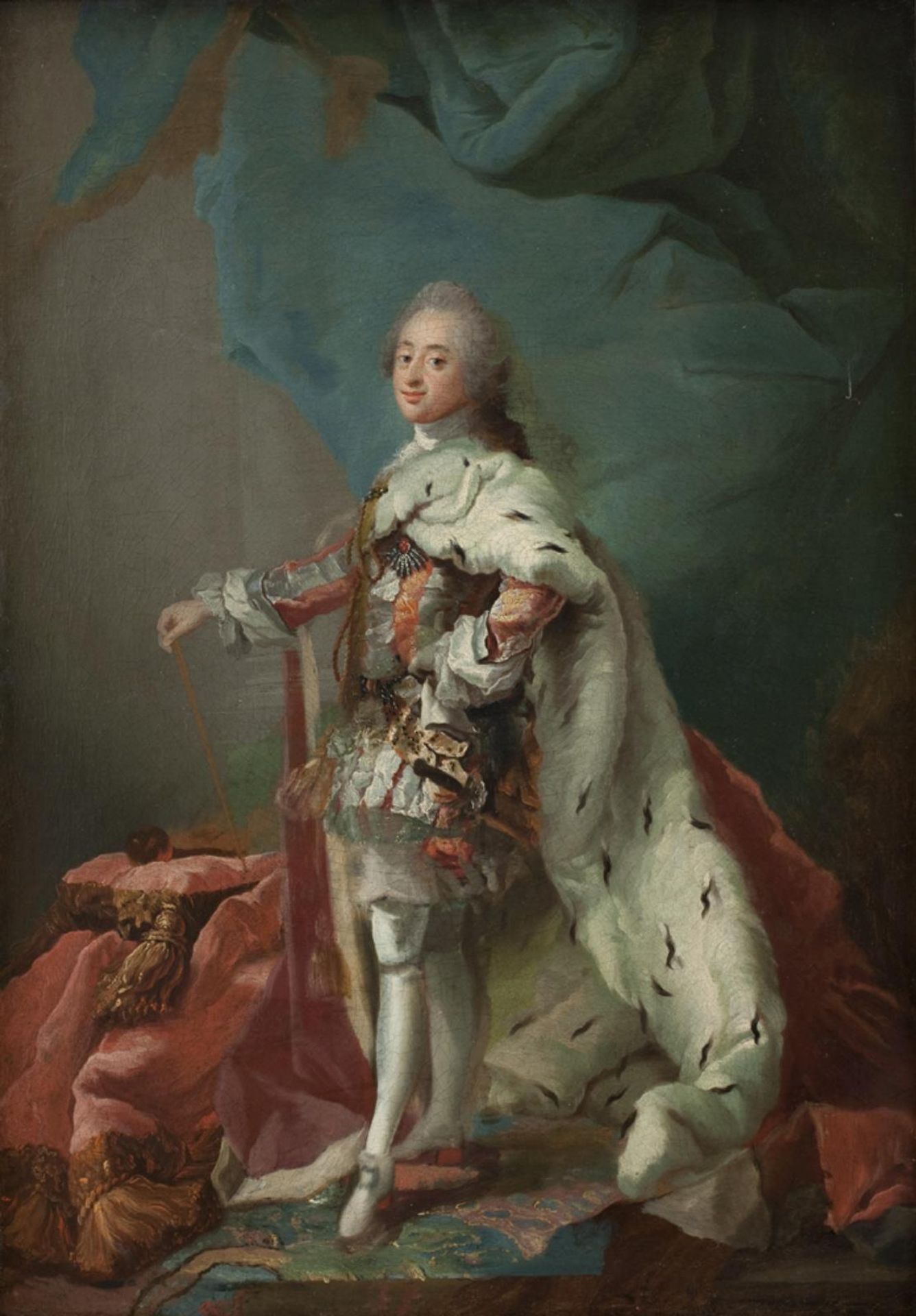 King Frederik V of Denmark in Anointing Robes by C.G. Pilo