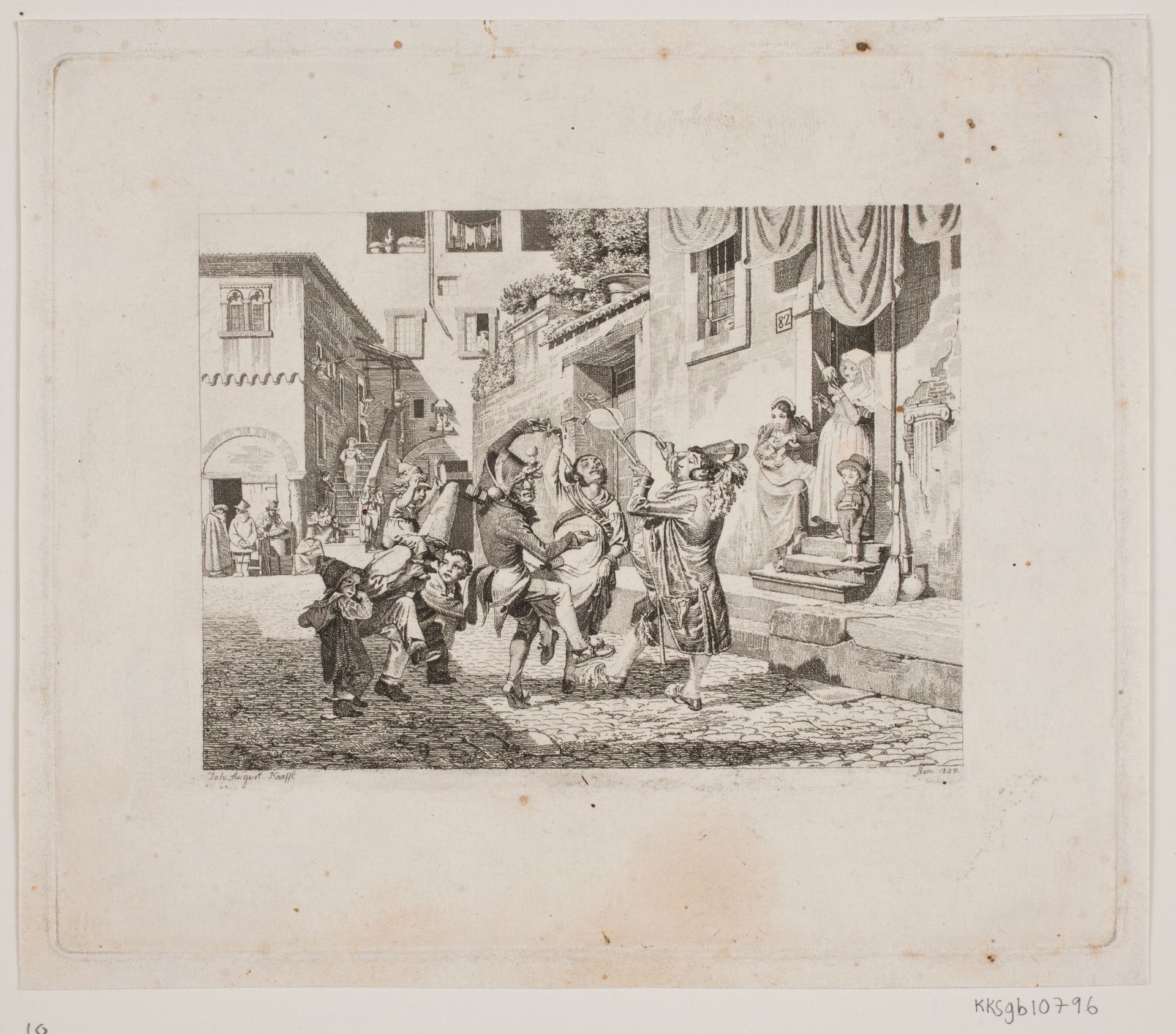 Karnevalsscene by August Krafft