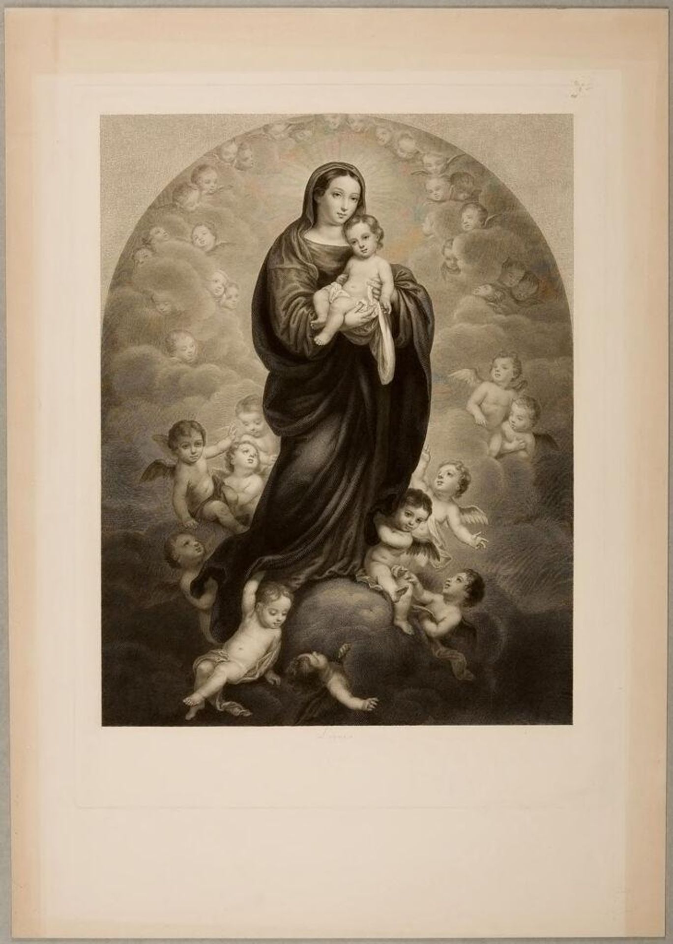 The Virgin Among the Angels by Jean Marie Leroux