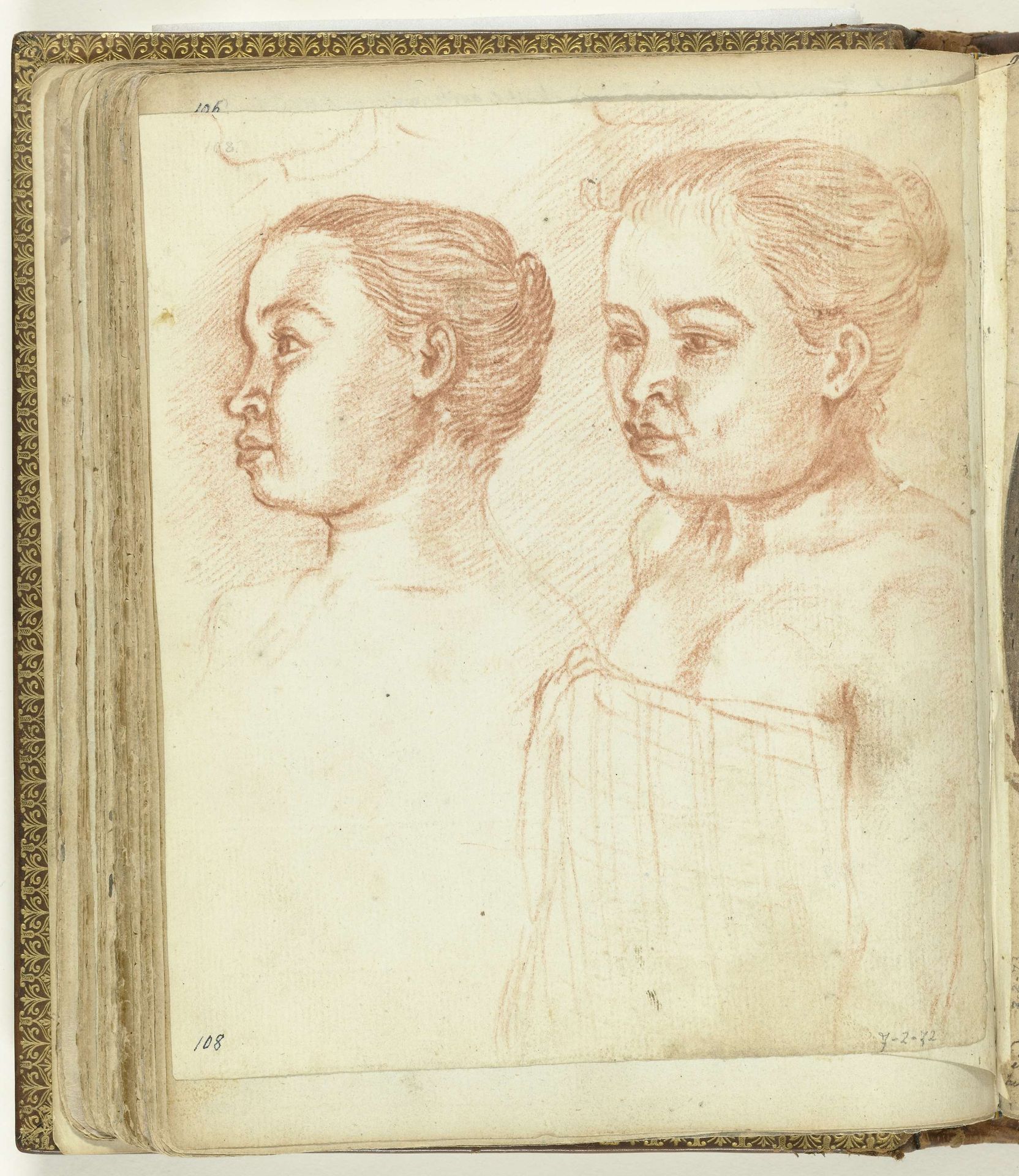 Twee portretten van Roosje by Jan Brandes