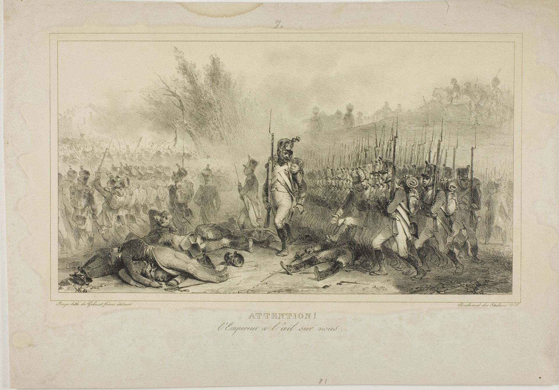 Attention! The Emperor has his eye on you by Auguste Raffet