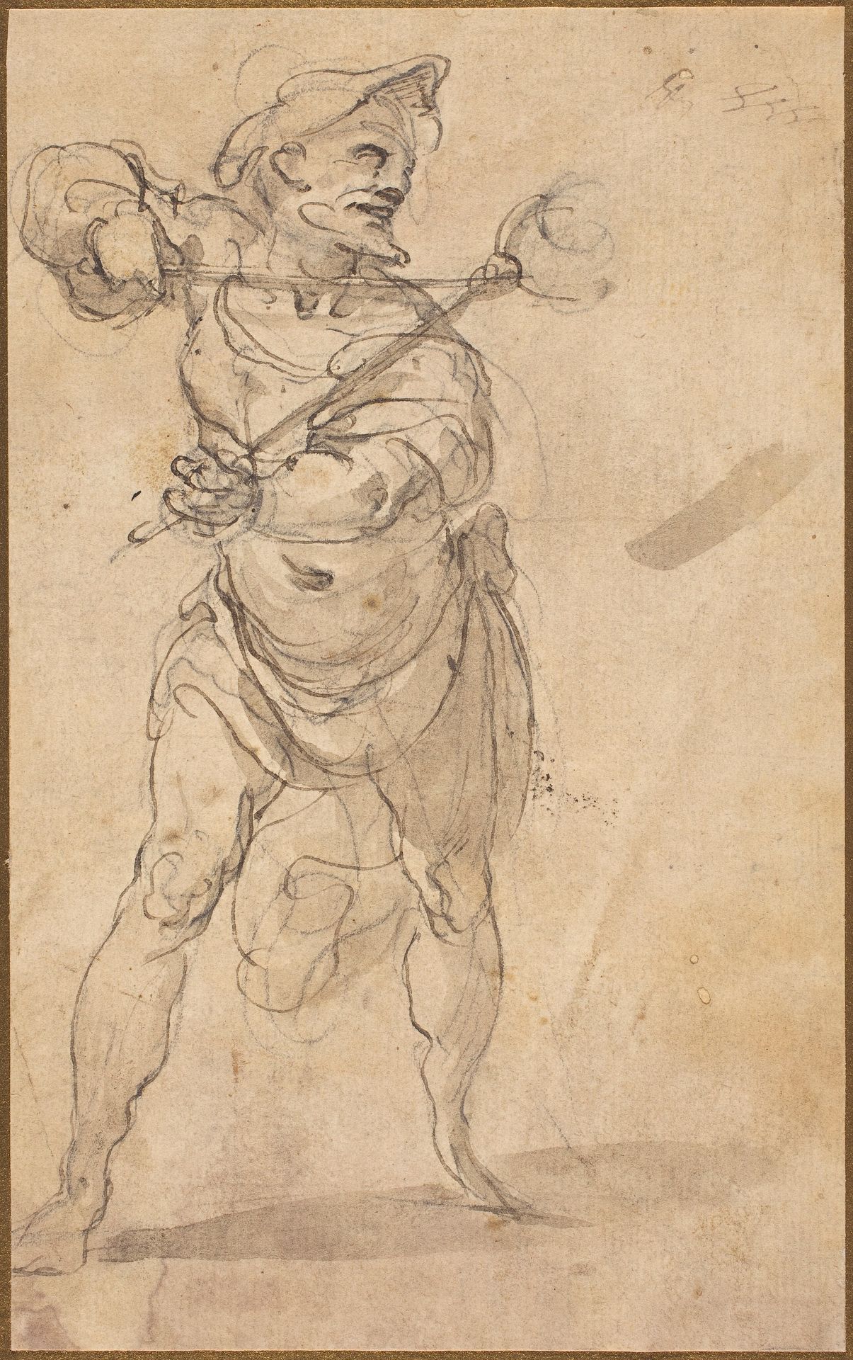 A Tormentor With Tongs by Taddeo Zuccaro