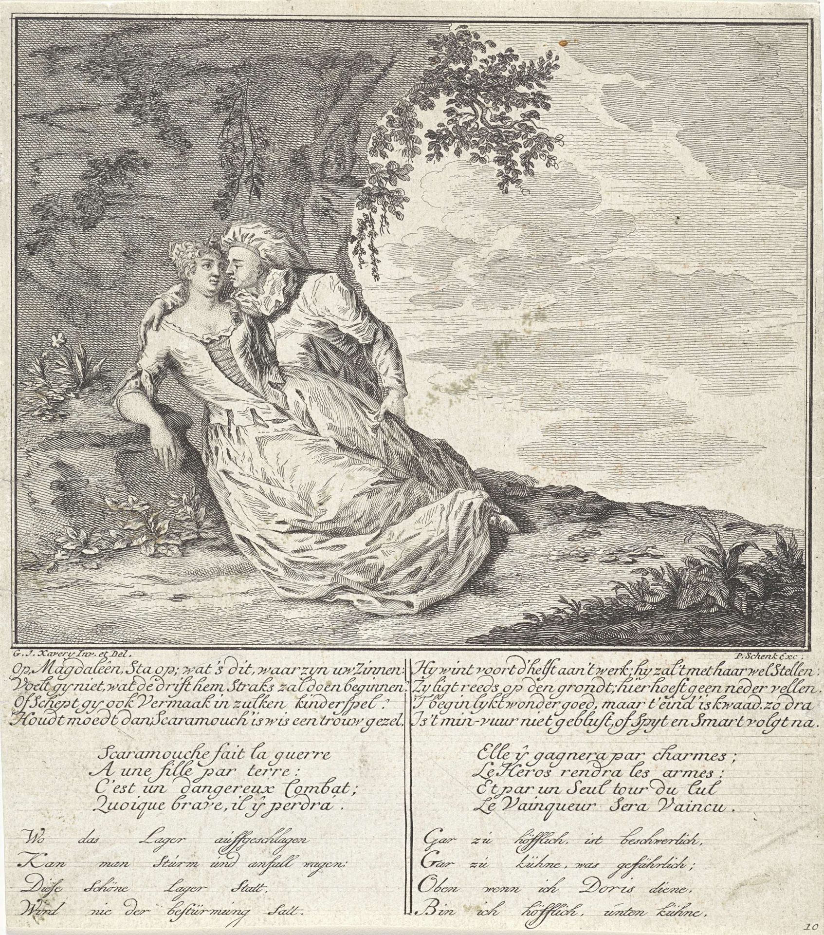 Magdaleen en Scaramouche by Anonymous