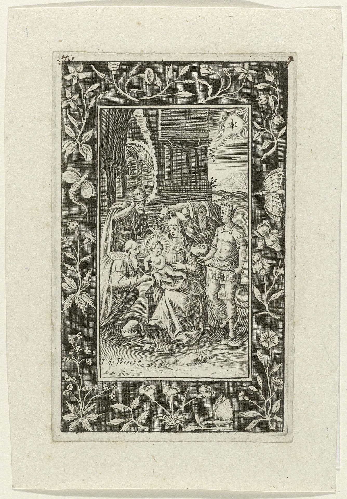 De aanbidding der koningen by Jacob de Weert