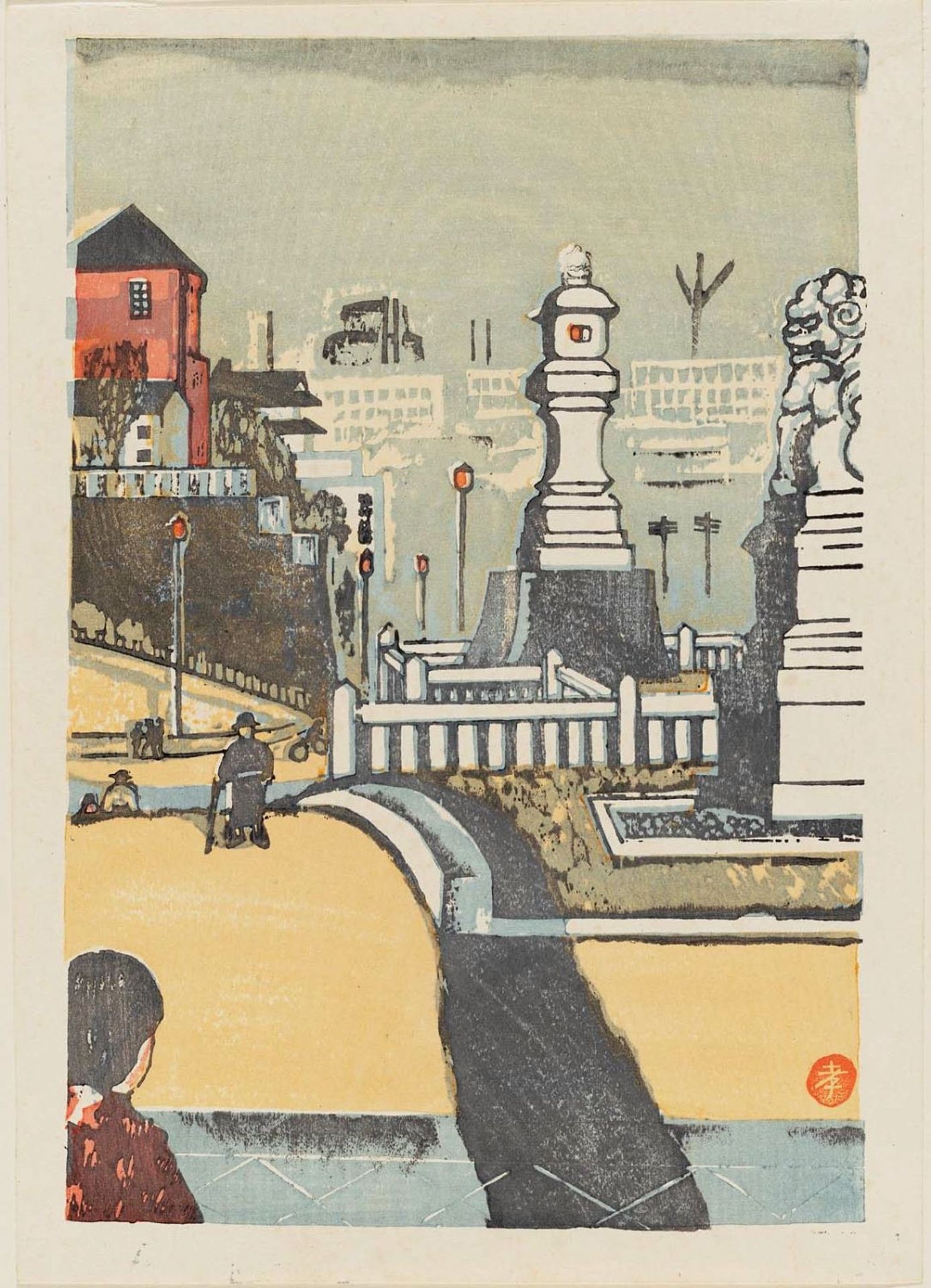 Kudan Usuguré. Twilight at Kudan by Koshiro Onchi