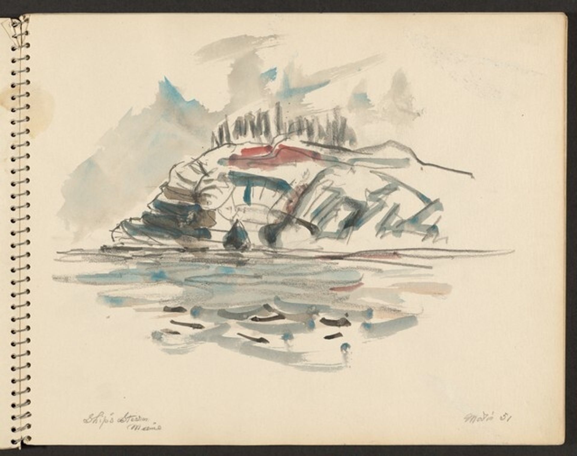 Ship's Stern Island, Maine by John Marin