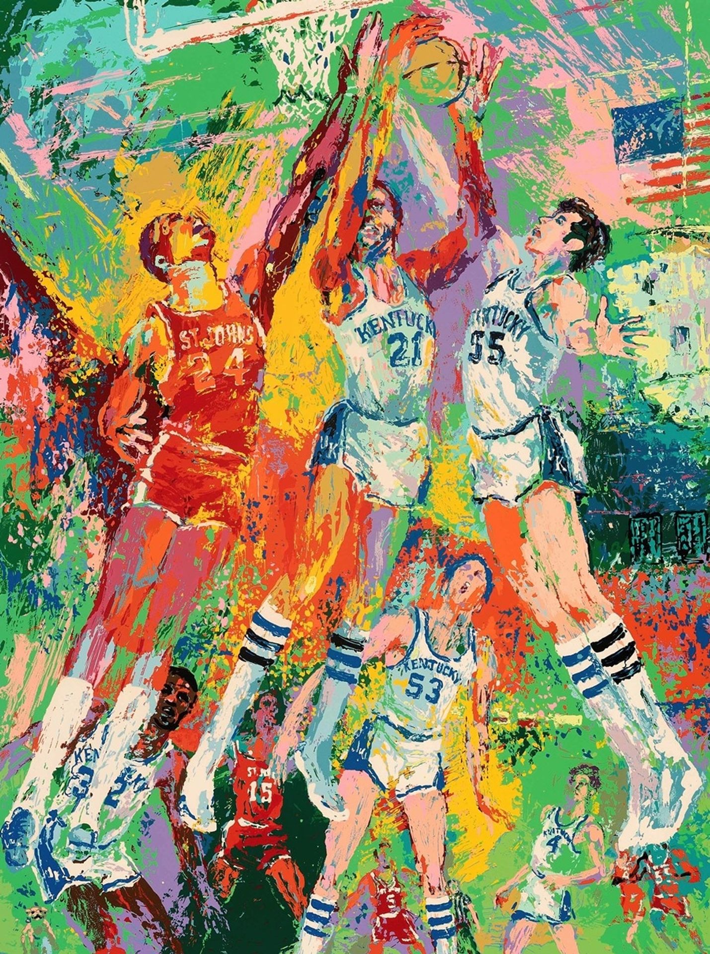 Kentucky Wildcats by LeRoy Neiman