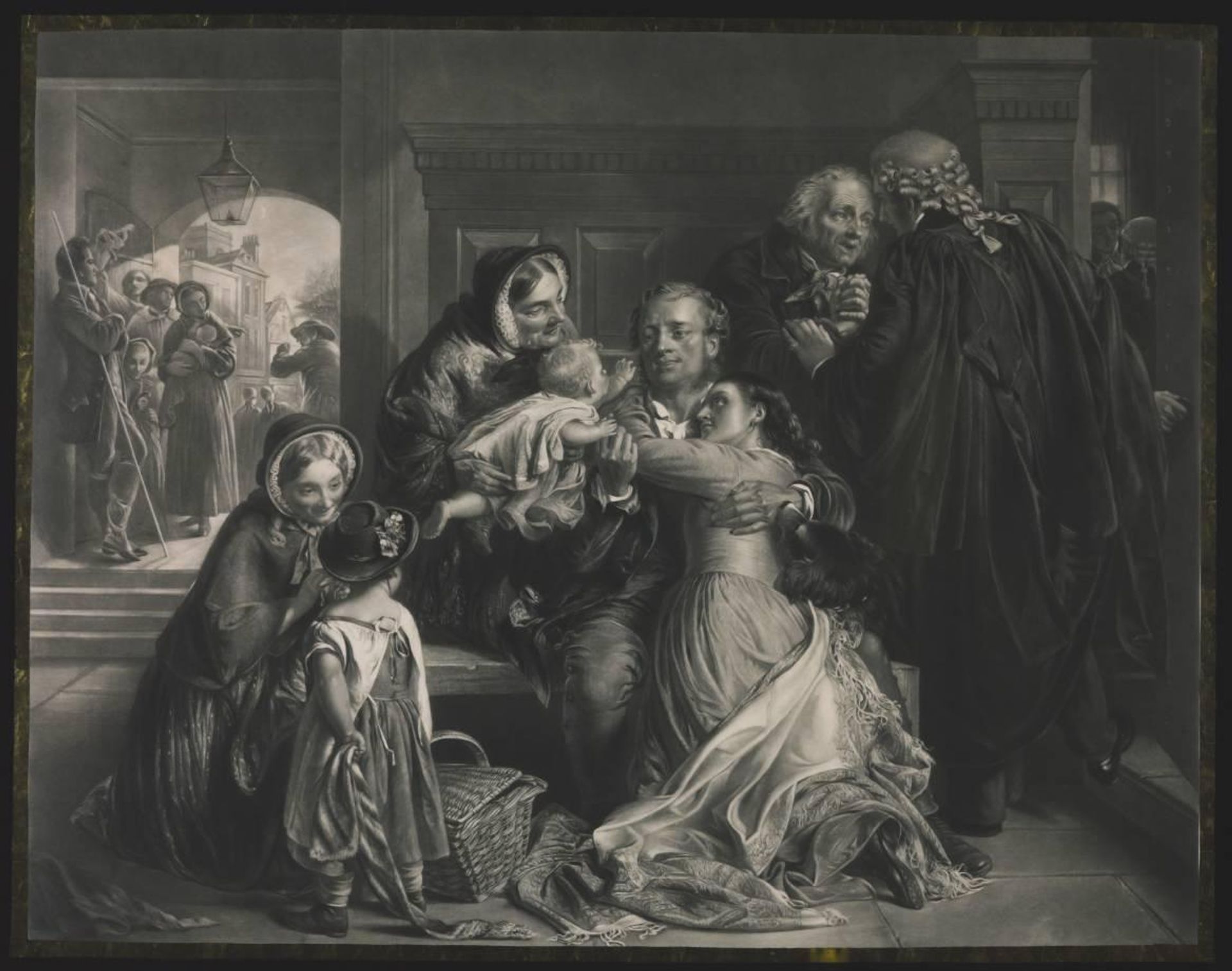 The Acquittal, engraved by W.H. Simmons by  Abraham Solomon