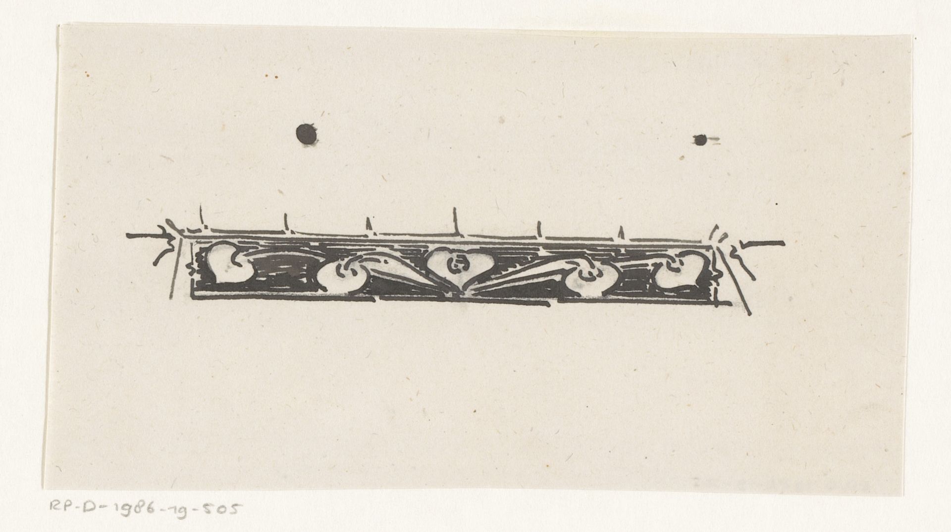 Vignet met bladmotief by Reinier Willem Petrus de (1874-1952) Vries