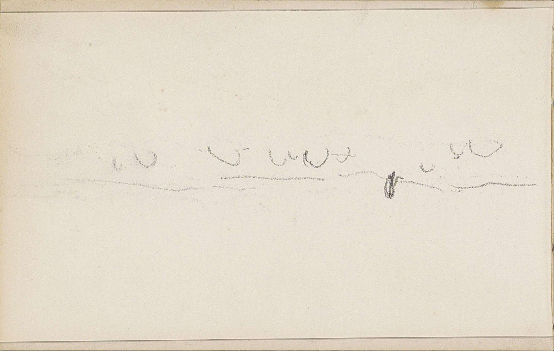 Schapen en een figuur in een landschap by Anton Mauve