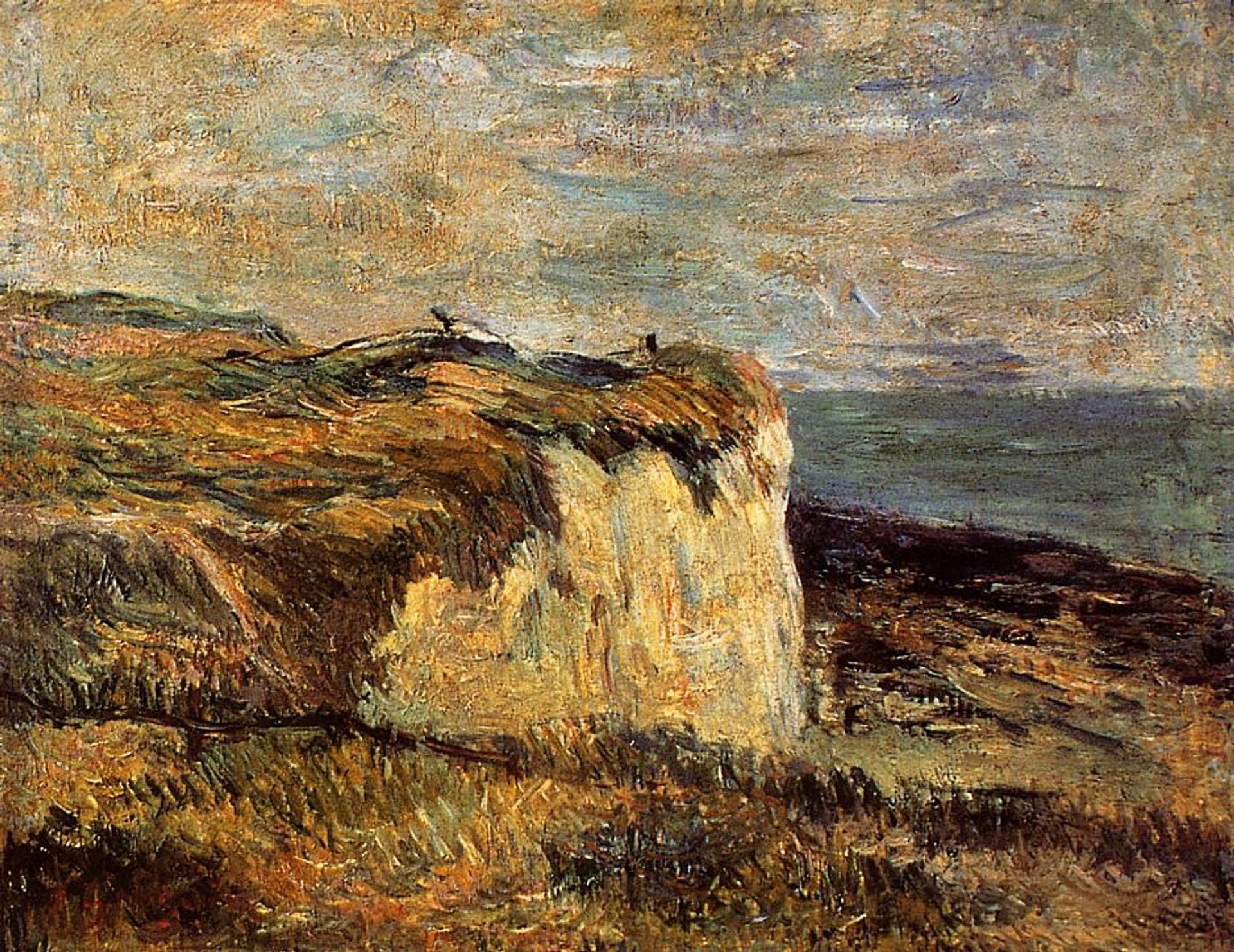 Cliff near Dieppe by Paul Gauguin