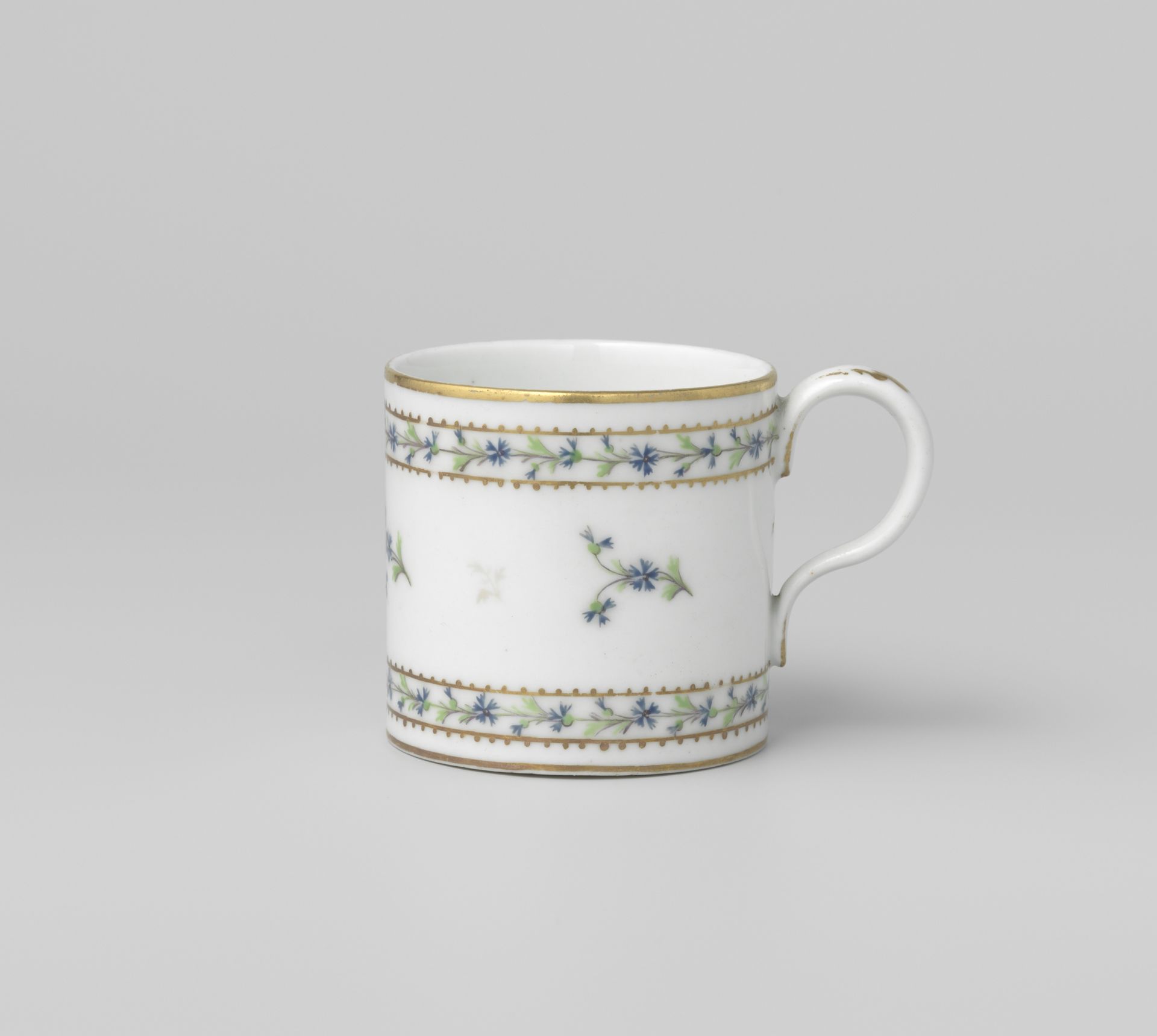 Cup with flower sprays and floral scrolls by Niderviller