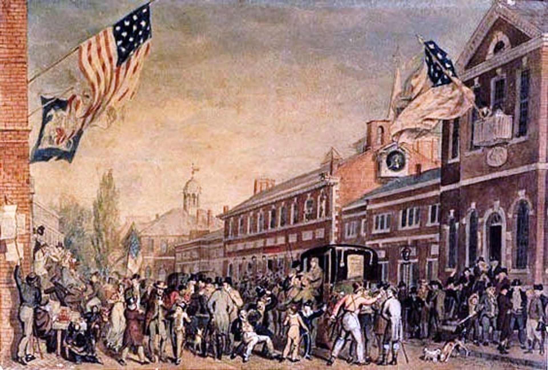 Philadelphia Election Day by John Lewis Krimmel