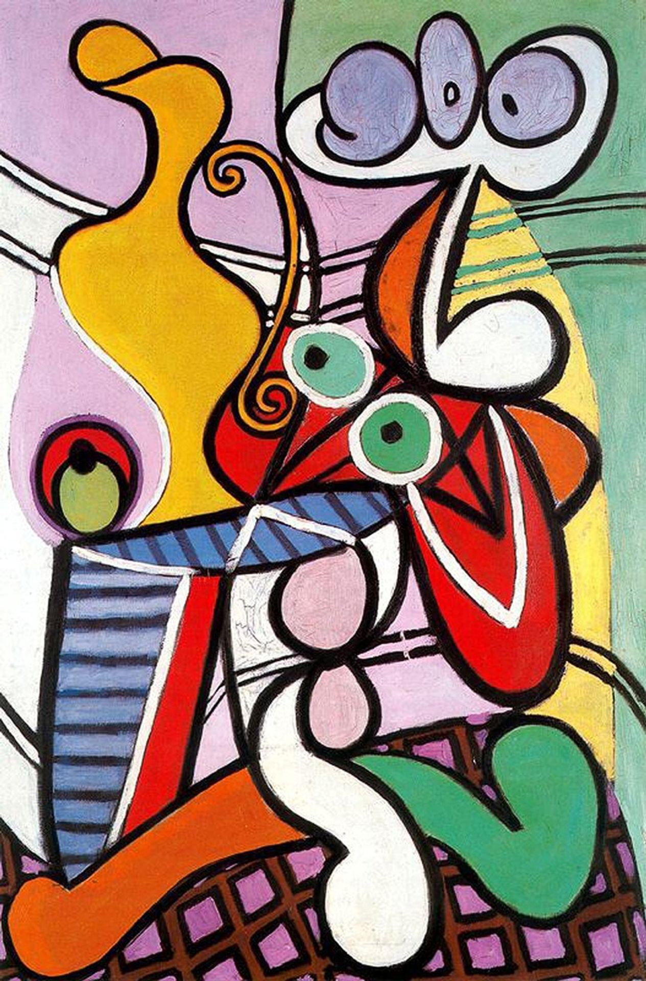 Great Still life on pedestal by Pablo Picasso