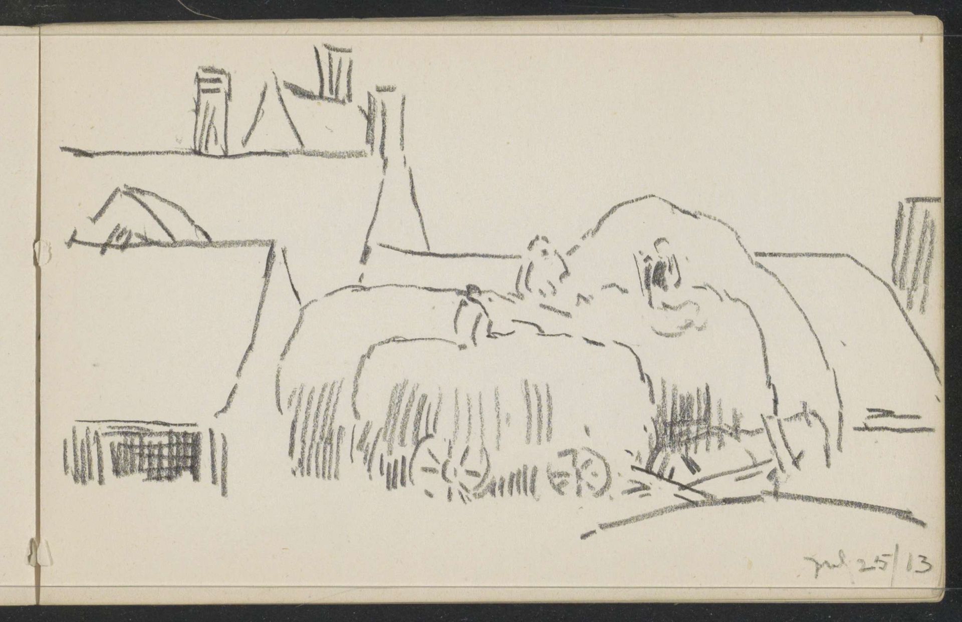 Hooiwagens voor een boerderij by Alexander Shilling