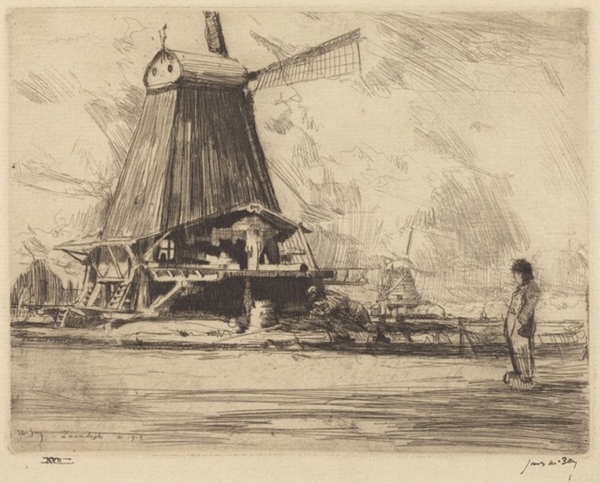 The Mill, Zaandijk by James McBey