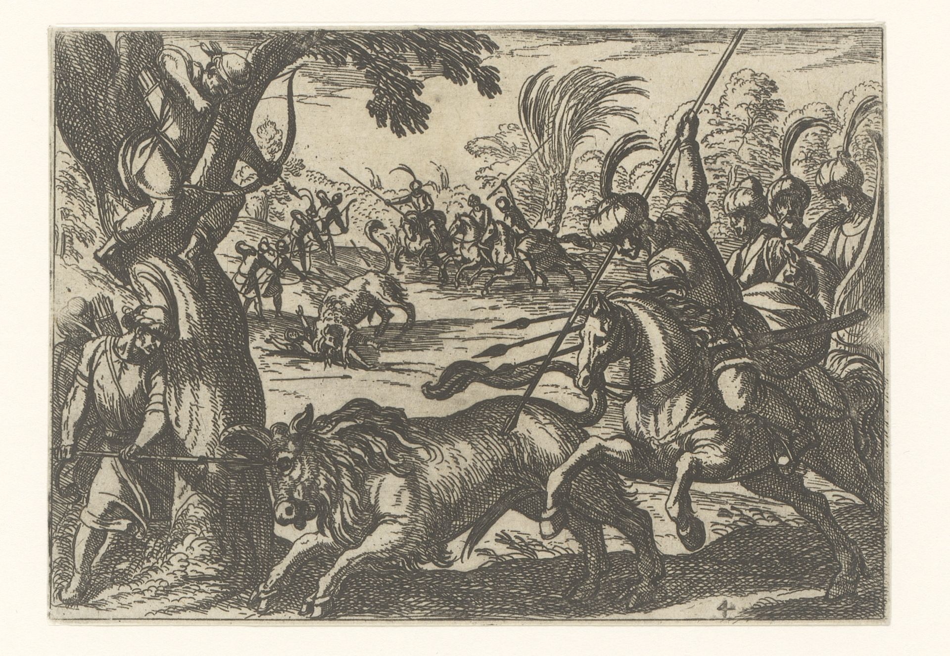 Jacht op bizons by Antonio Tempesta
