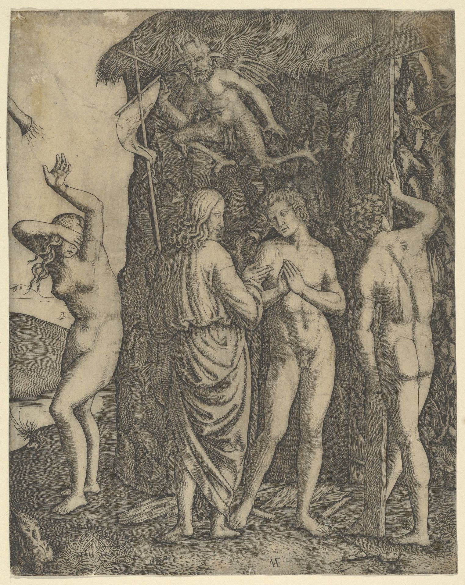 Christ in Limbo with Adam and Eve by Marcantonio Raimondi