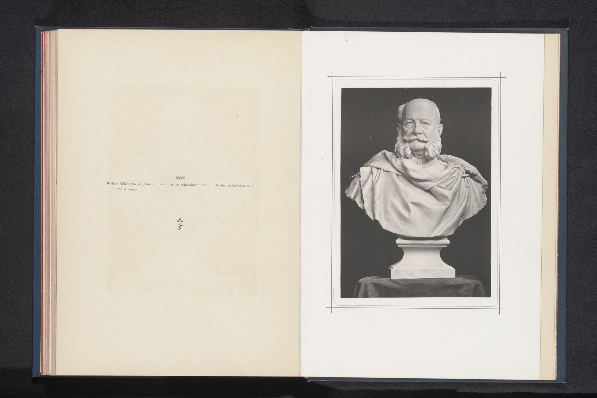 Buste van Wilhelm I op een leeftijd van 81 jaar by Anonymous