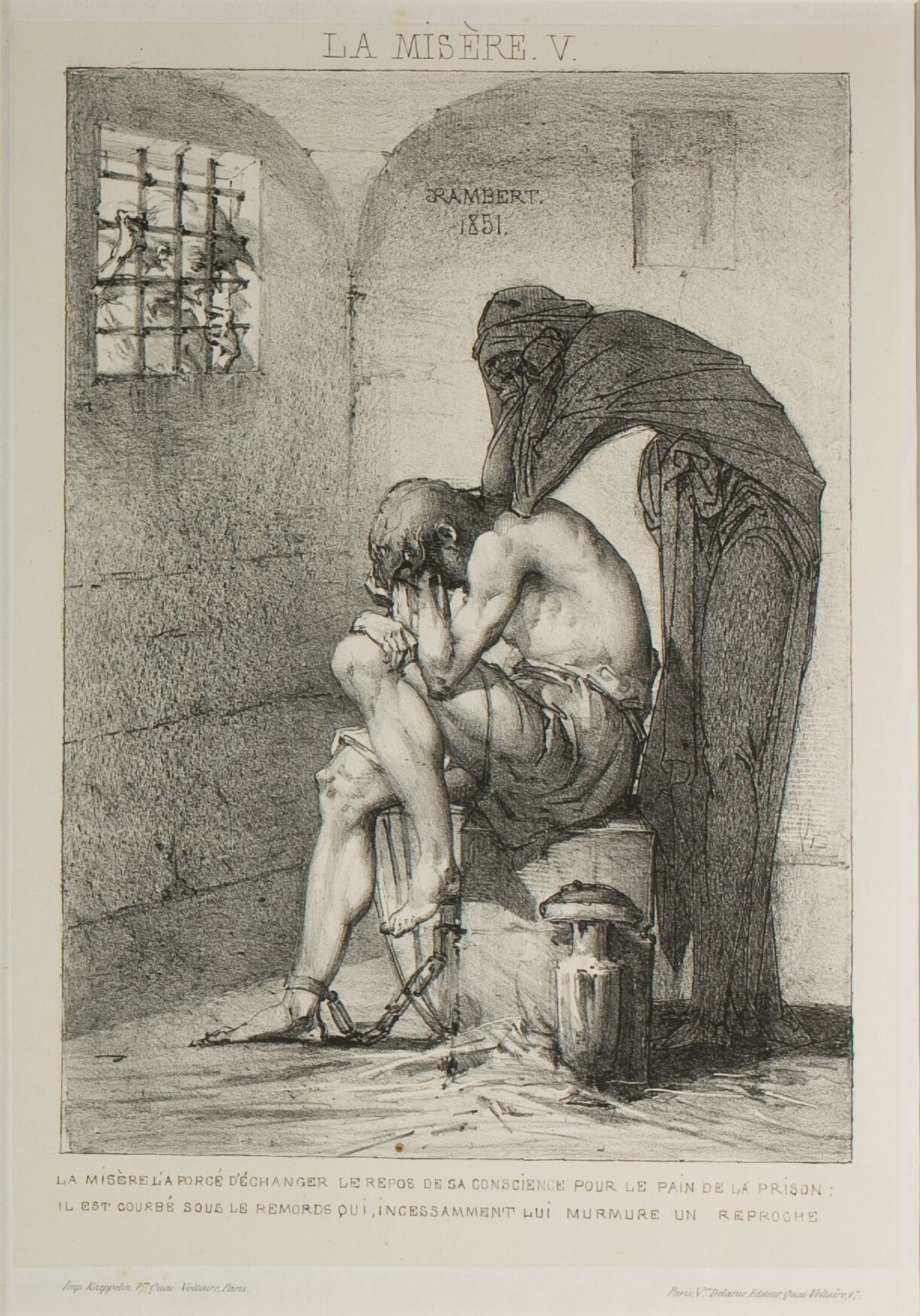 Plate Five from Misery by Charles Rambert