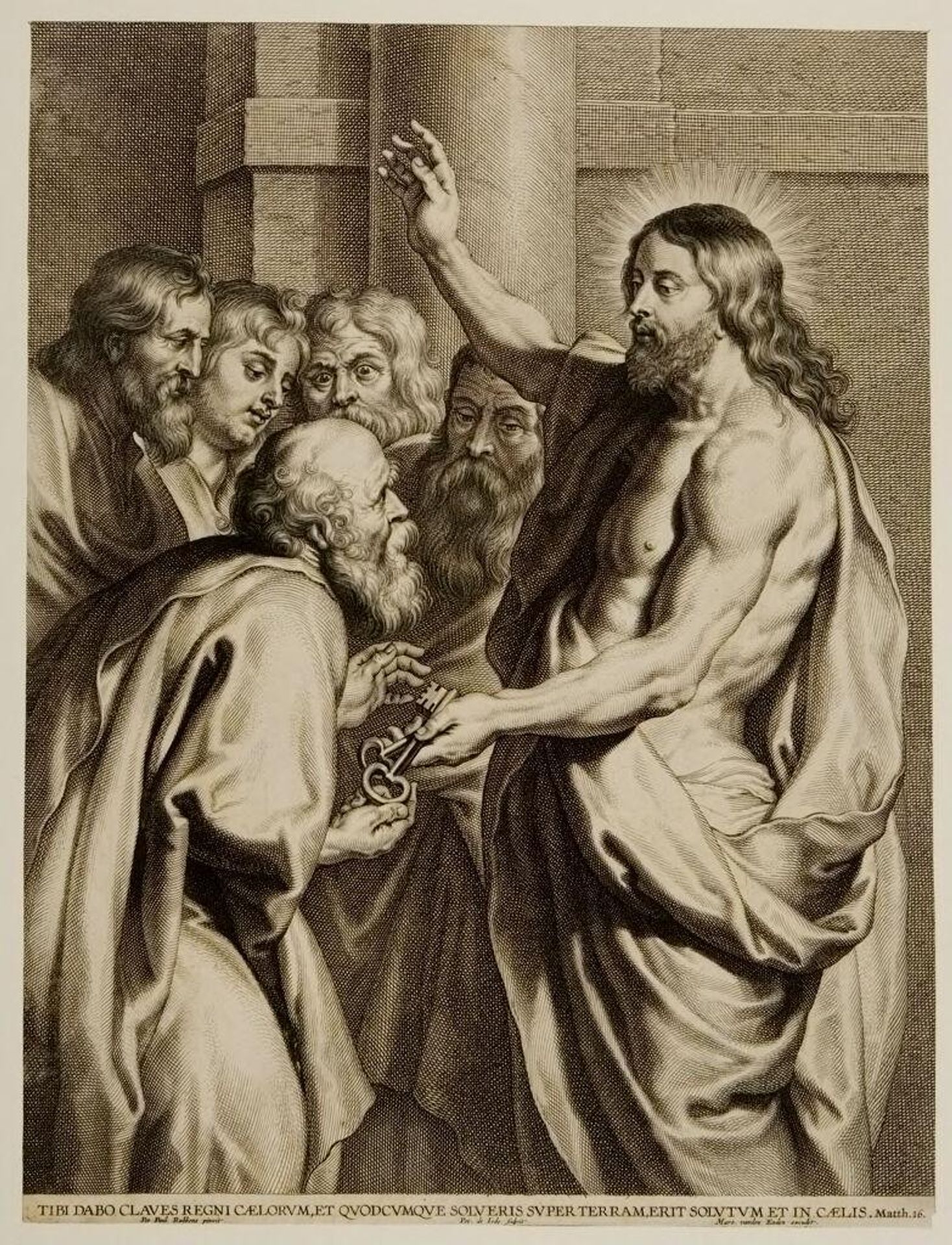 Christ Delivering the Keys to Peter by Pieter de Jode, the Elder