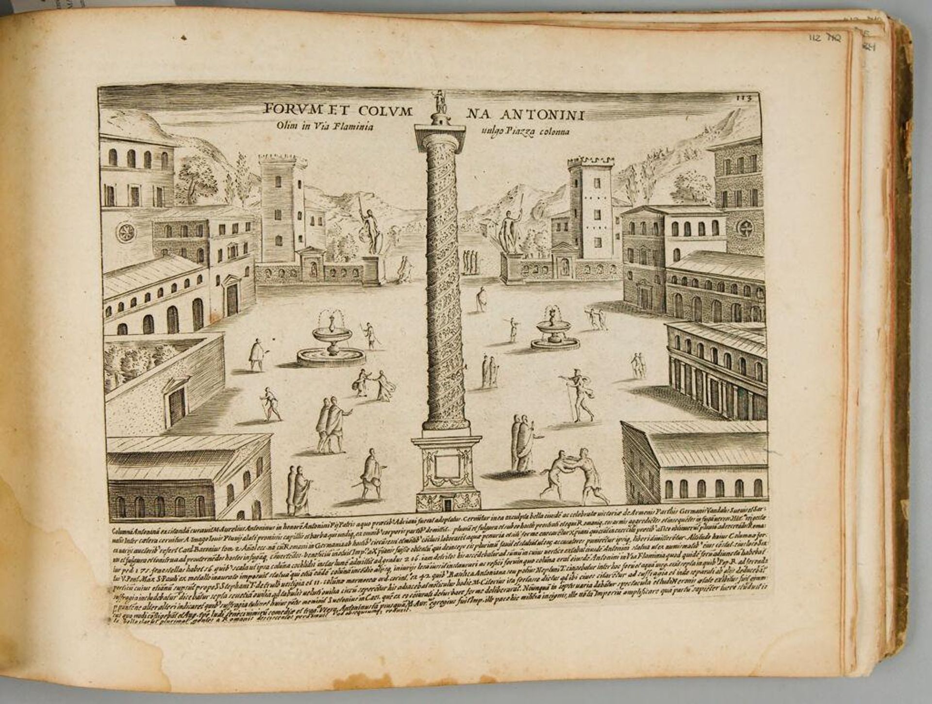Forum and Column of Antoninus by Giacomo Lauro