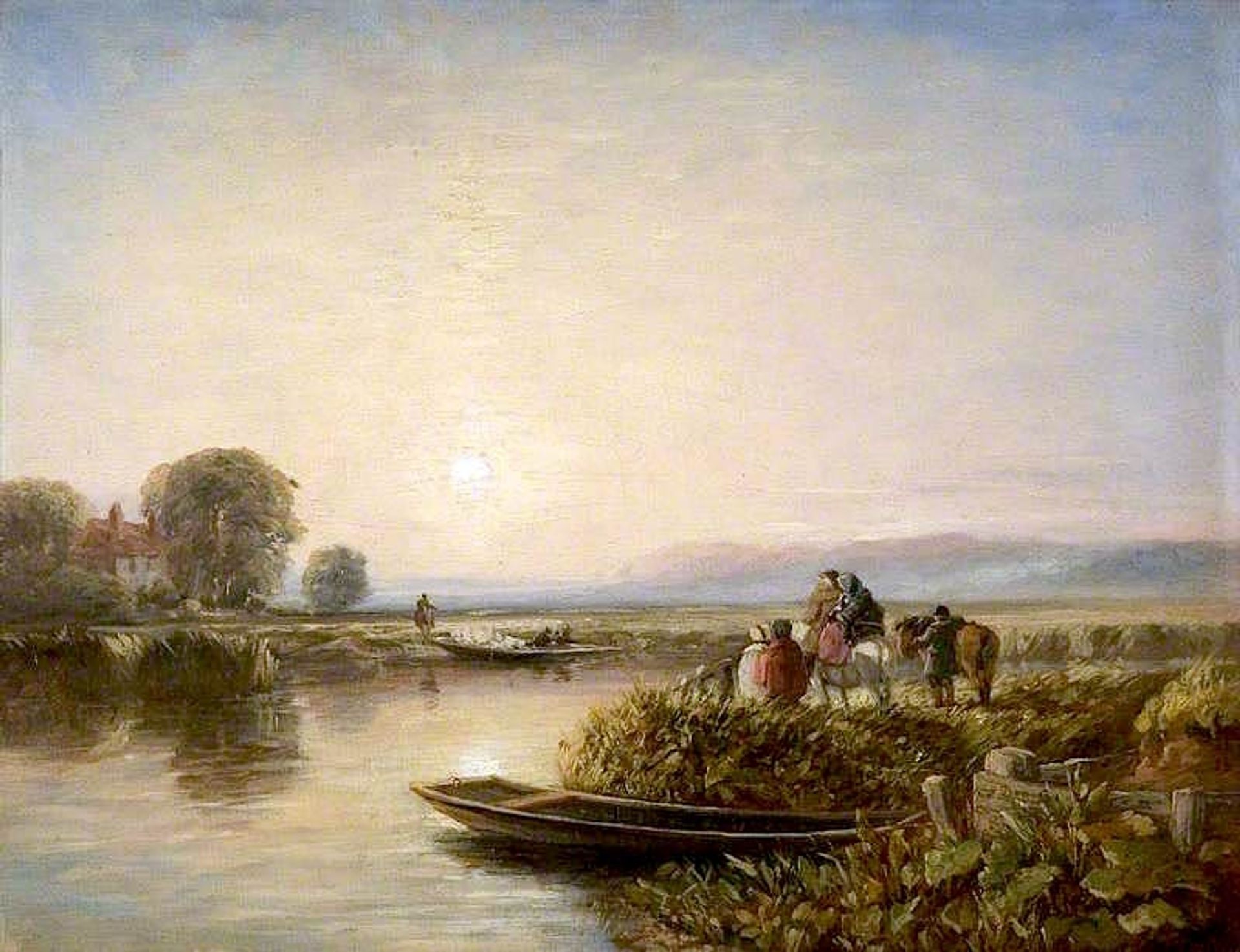 Waiting for the Ferry, Morning by David Cox