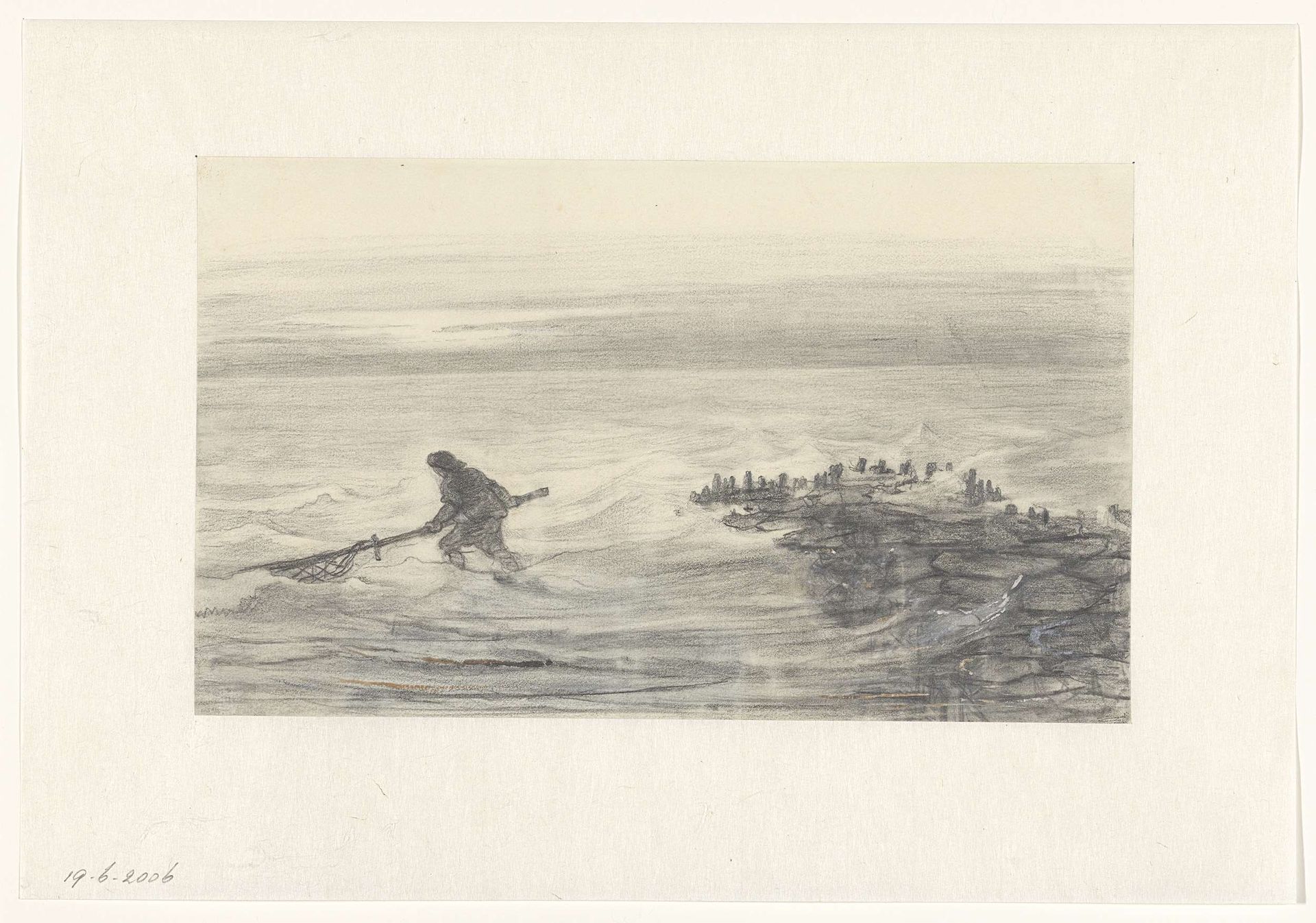 Schelpenvisser by Jozef Israëls