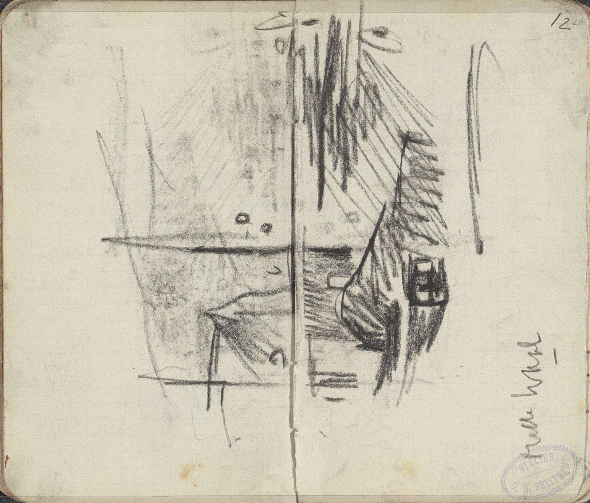 Gezicht op de Oude Waal te Amsterdam by George Hendrik Breitner