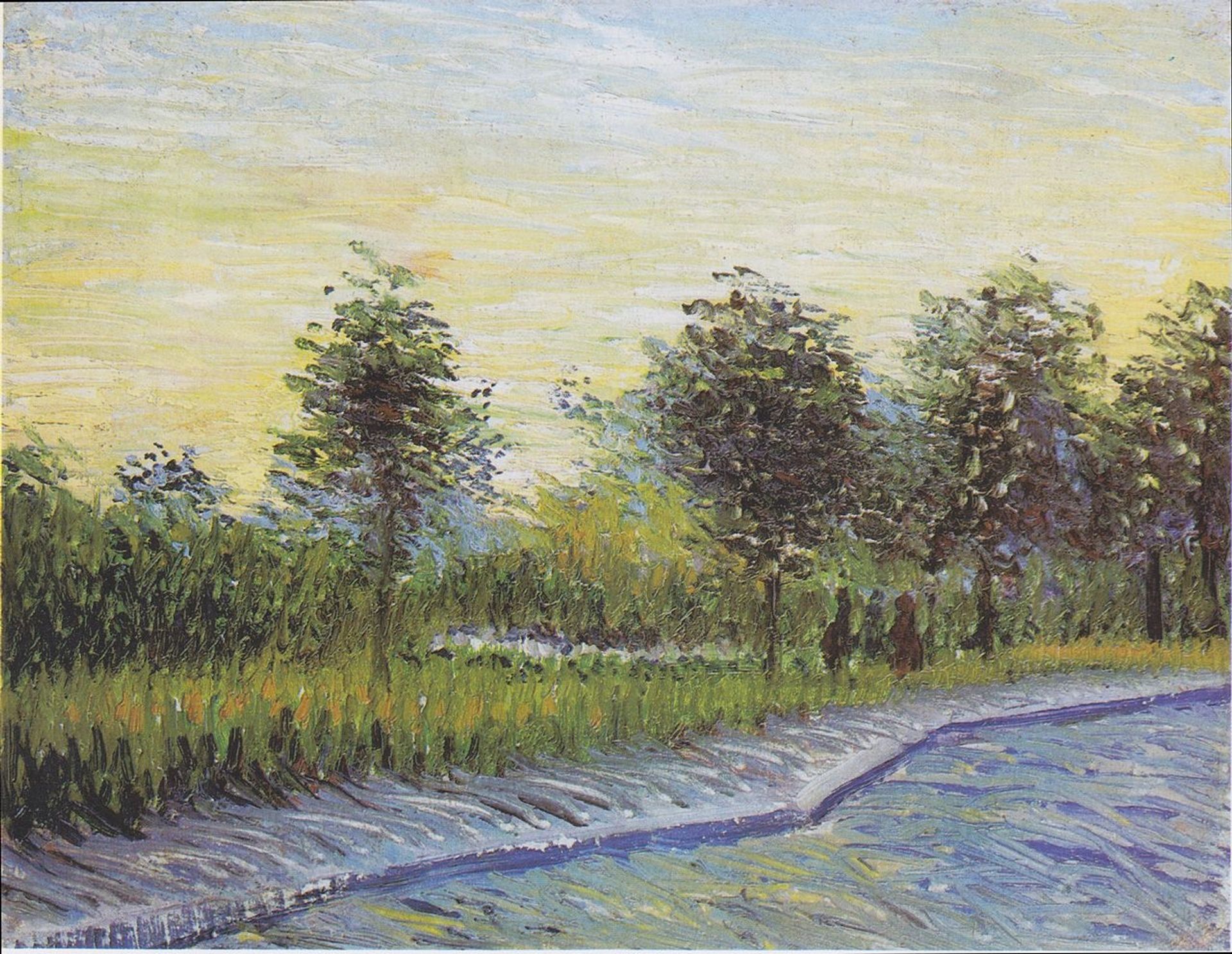 Way in the Voyer d'Argenson Park in Asnieres by Vincent van Gogh