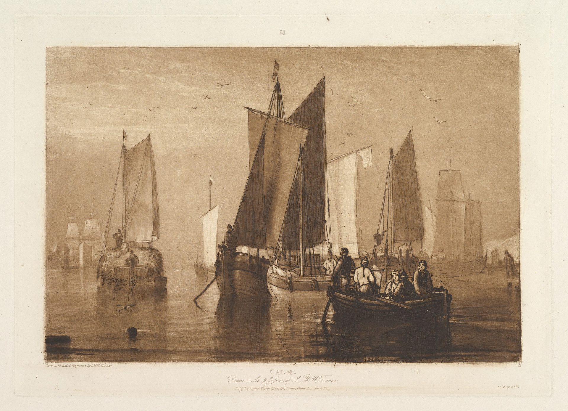 Calm (Liber Studiorum, part IX, plate 44) by Joseph Mallord William Turner