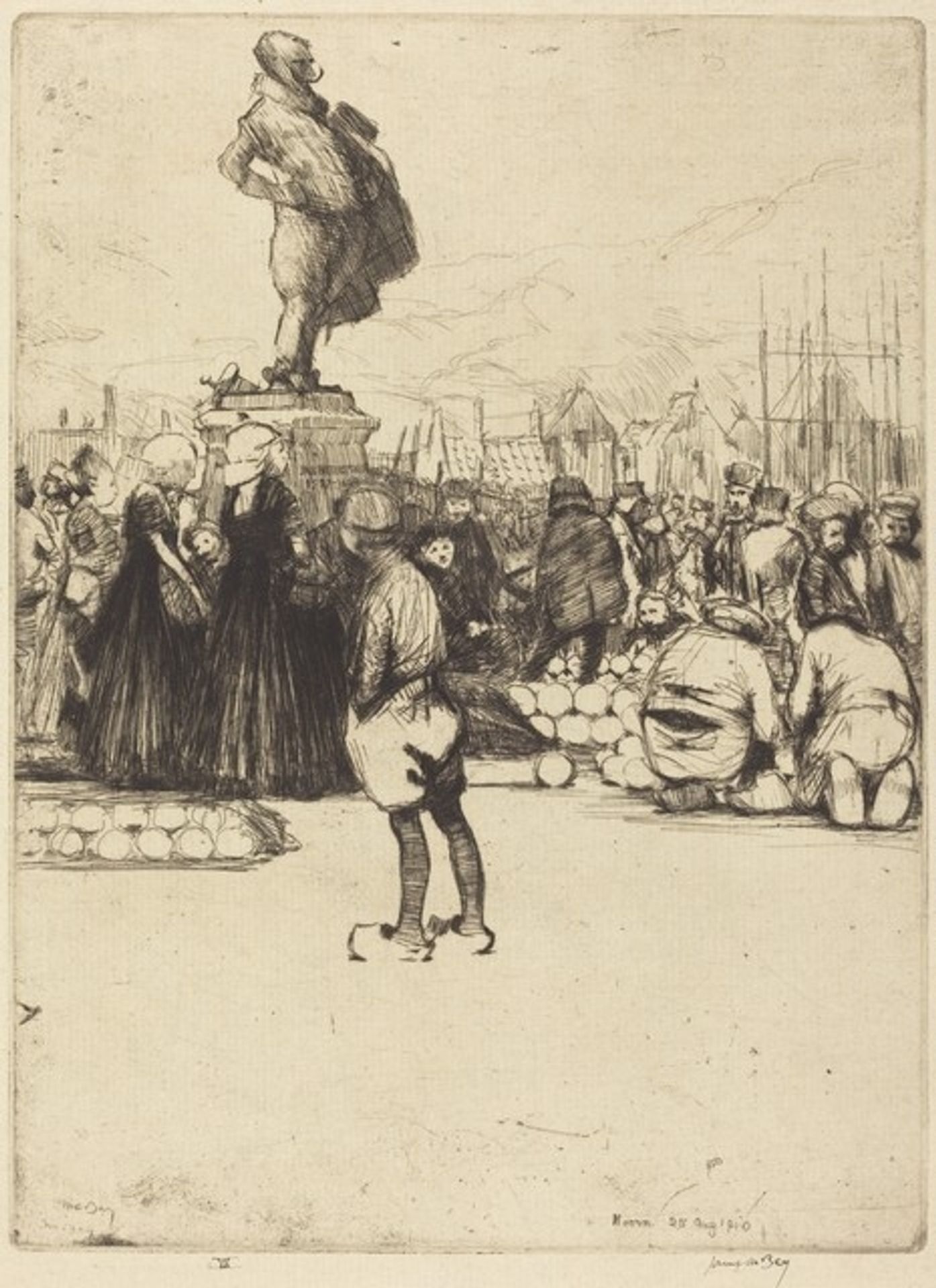 Hoorn Cheesemarket by James McBey