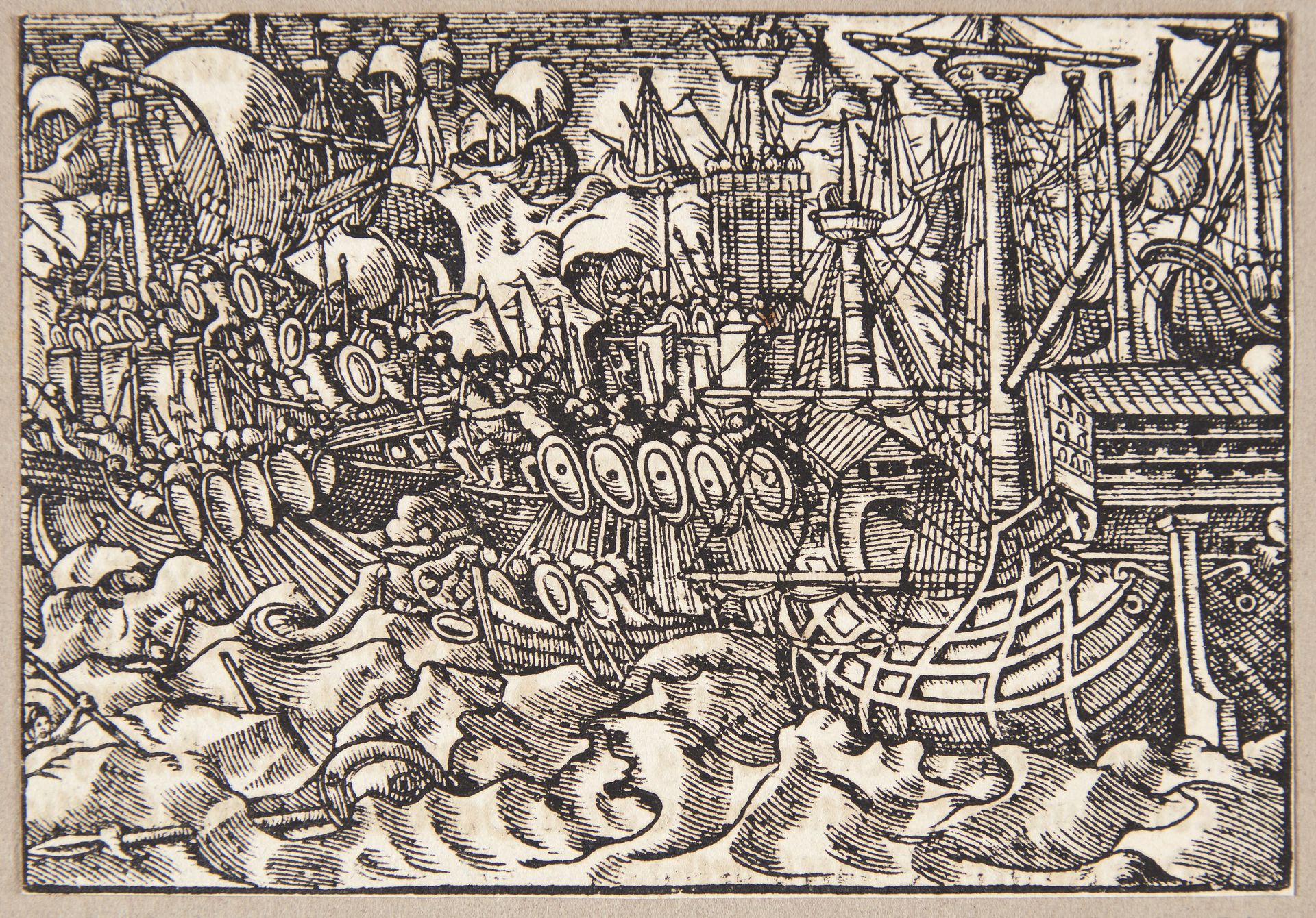 Gaius Duillius besejrer Kartago i et søslag by Tobias Stimmer