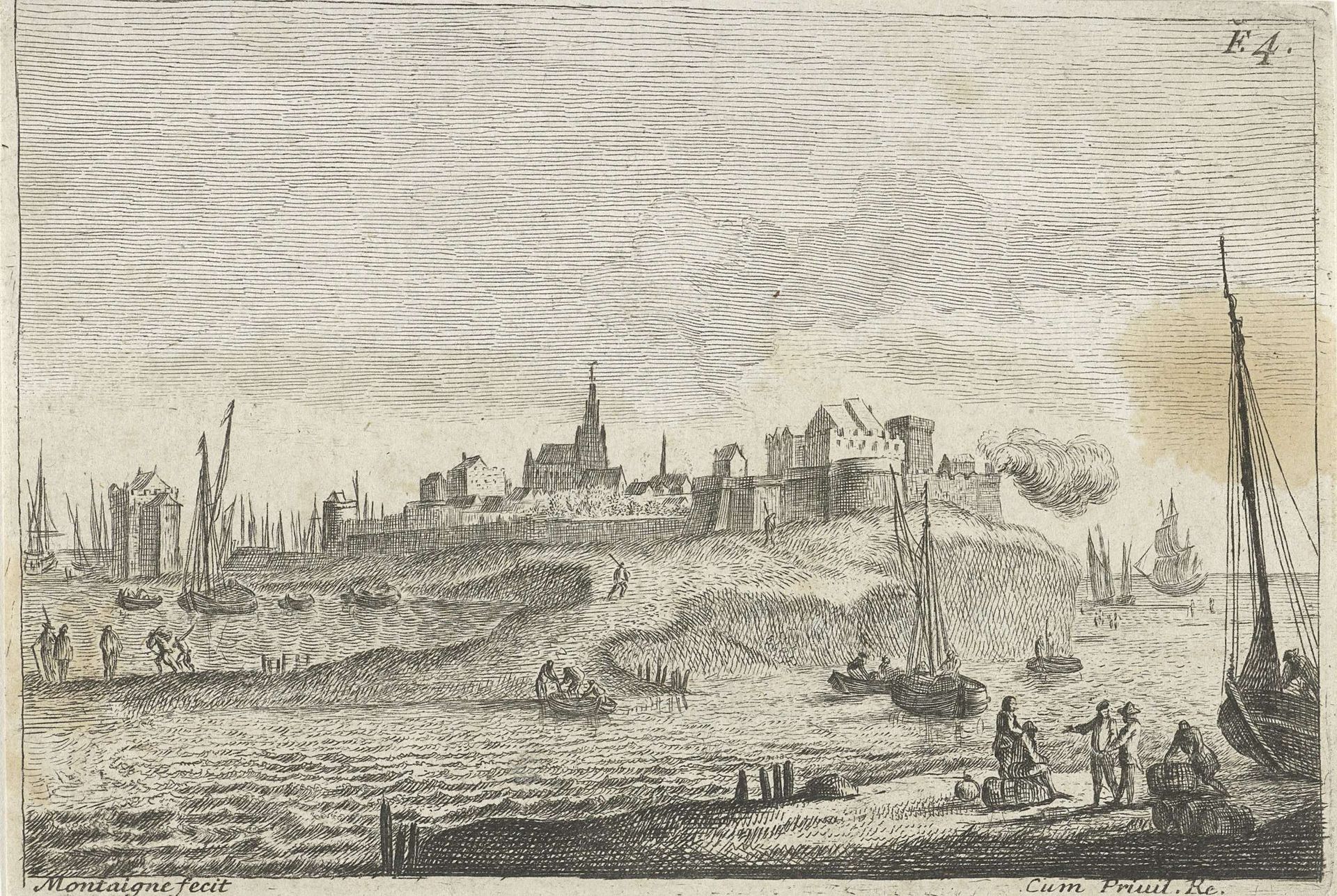 Stad op schiereiland by Matthieu van Plattenberg